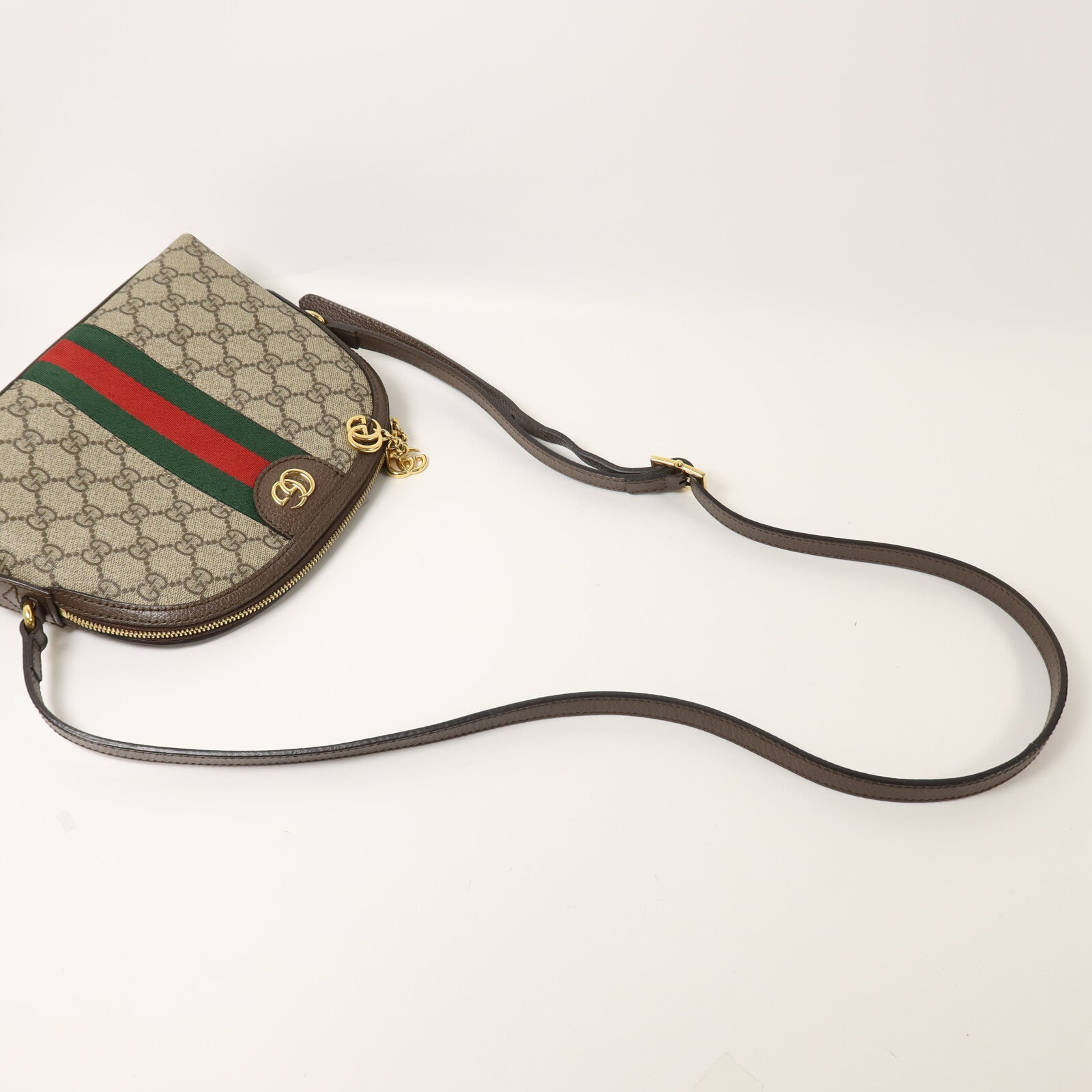GUCCI 塗層帆布Ophidia Shoulder Bag肩背袋