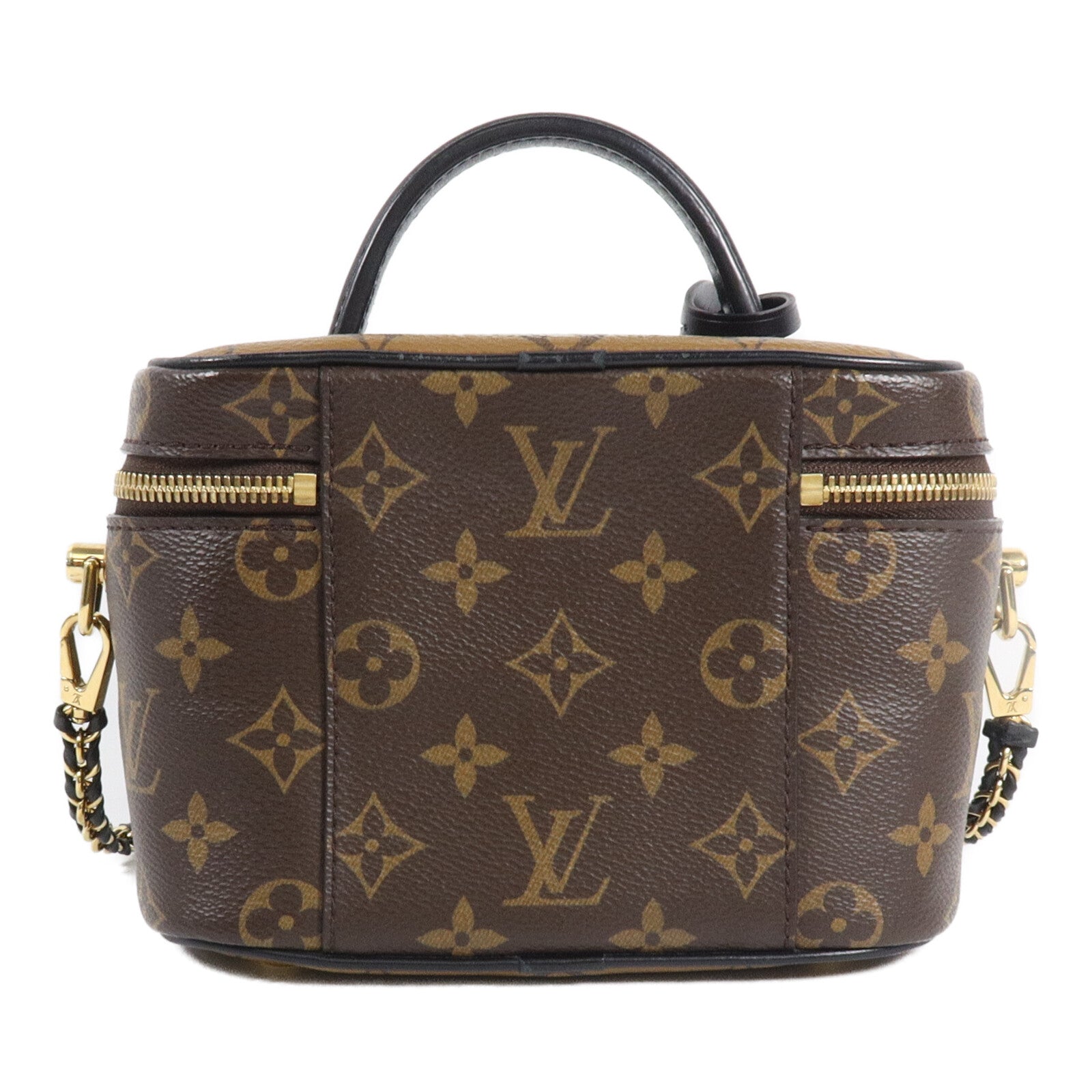LOUIS VUITTON Monogram/Monogram Reverse Vanity PM手挽肩背兩用袋