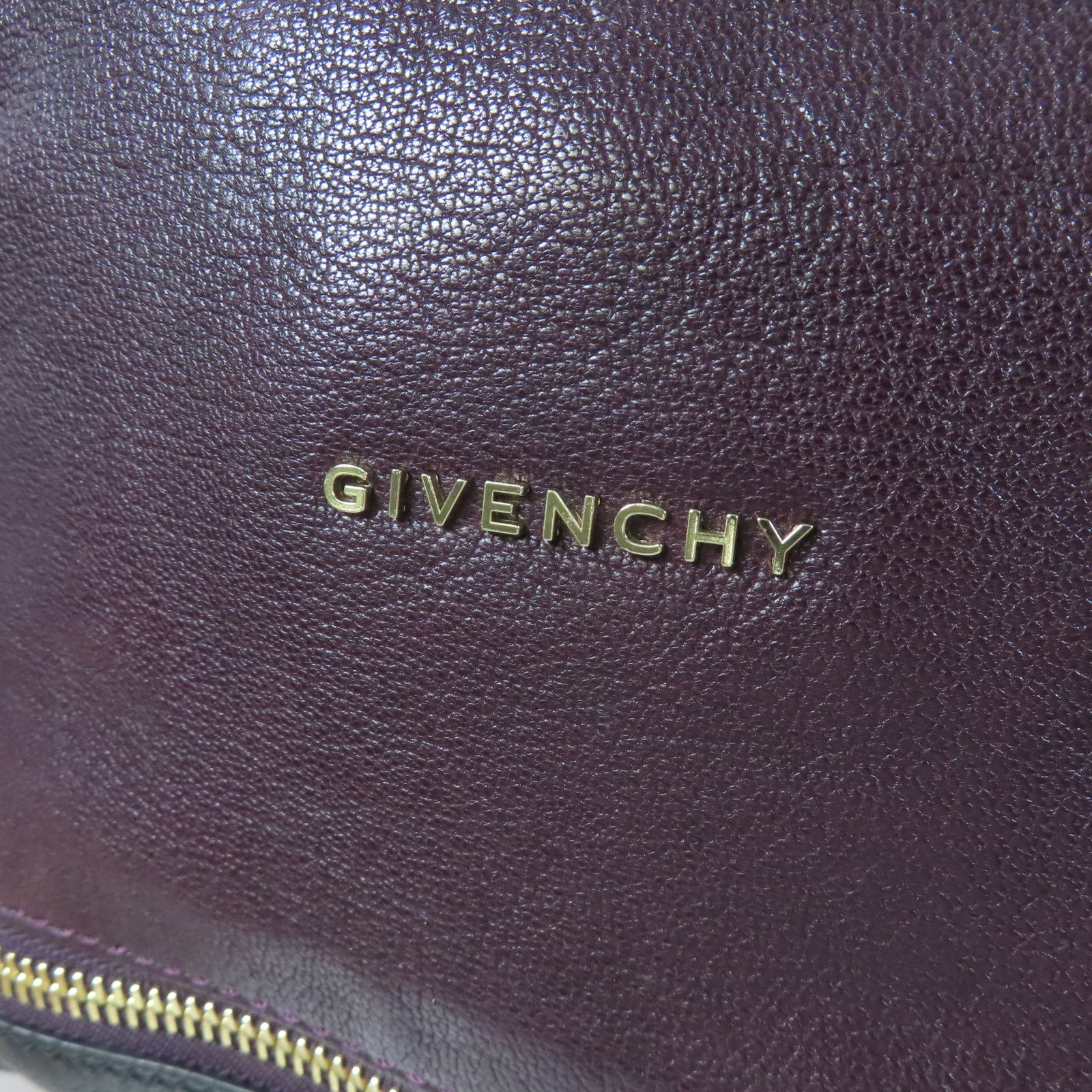 GIVENCHY 牛皮皮革Shoulder Bag金扣手挽肩背兩用袋