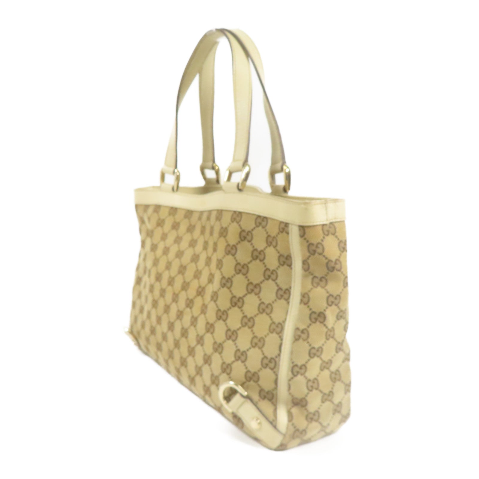 GUCCI 帆布Hand Bag金扣手挽袋