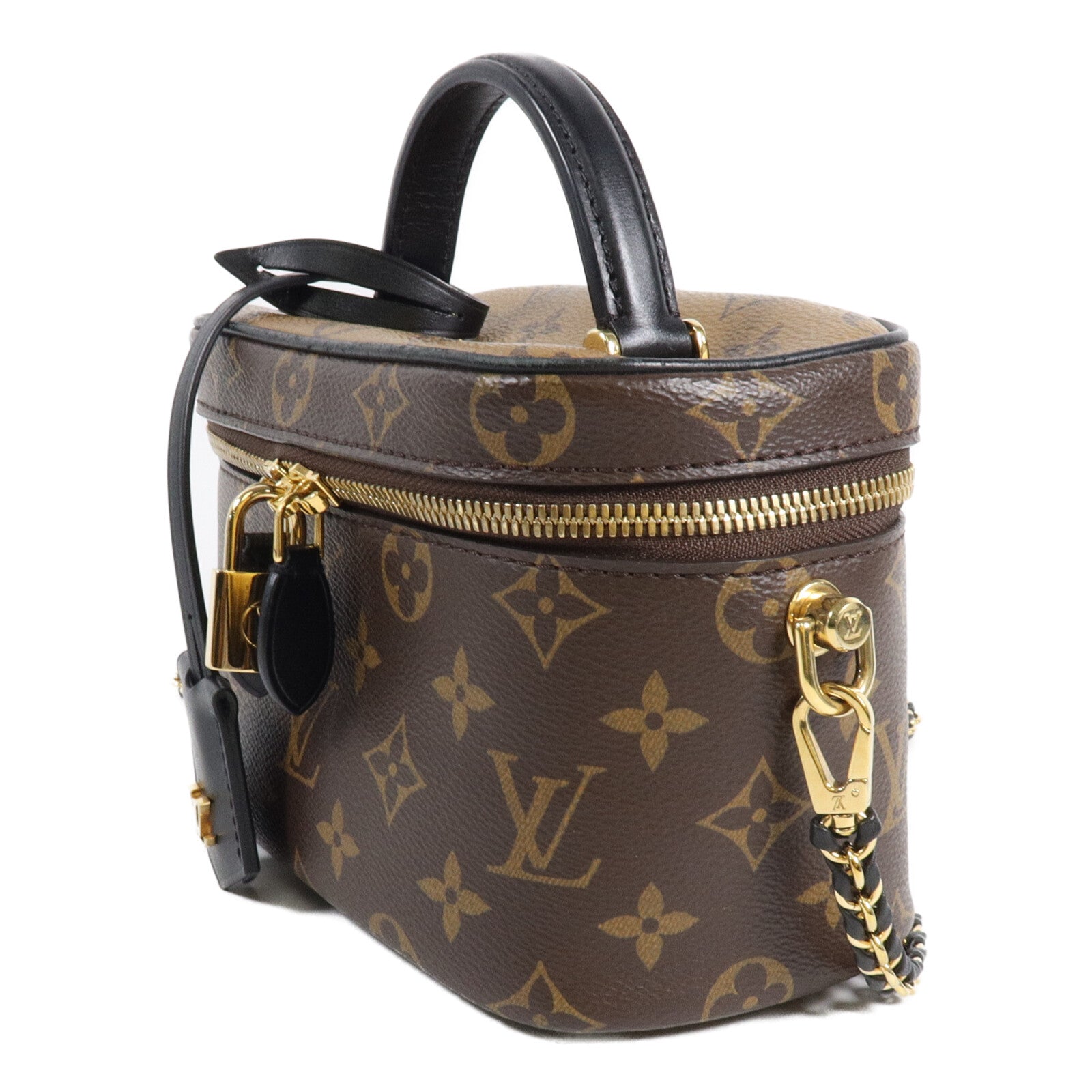 LOUIS VUITTON Monogram/Monogram Reverse Vanity PM手挽肩背兩用袋
