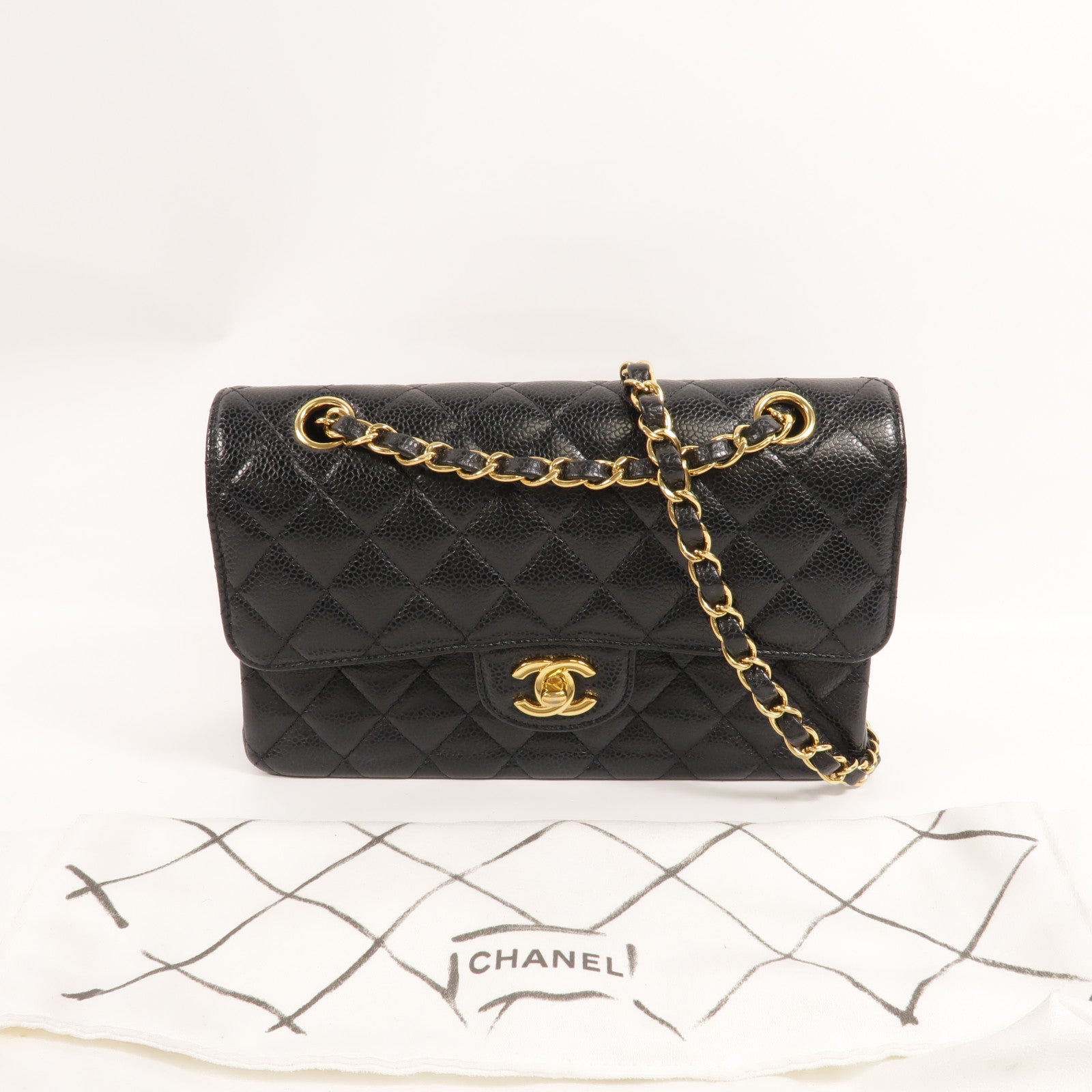 CHANEL 牛皮皮革Classic 23鏈帶肩背袋