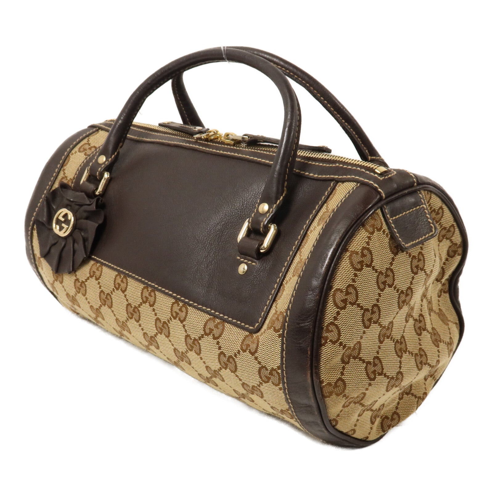 GUCCI 帆布Trophy Boston Bag手挽袋