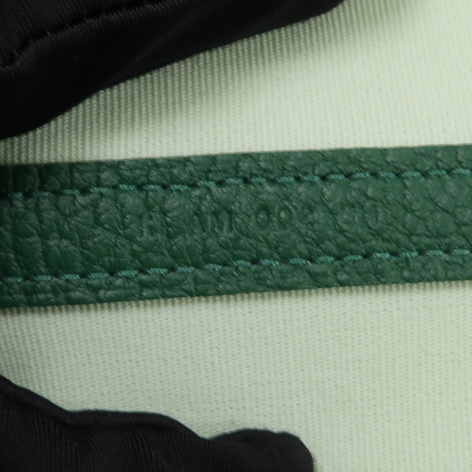 HERMES 帆布/Negonda皮革Garden Party TPM手挽袋Vert Peppermint/Moyen