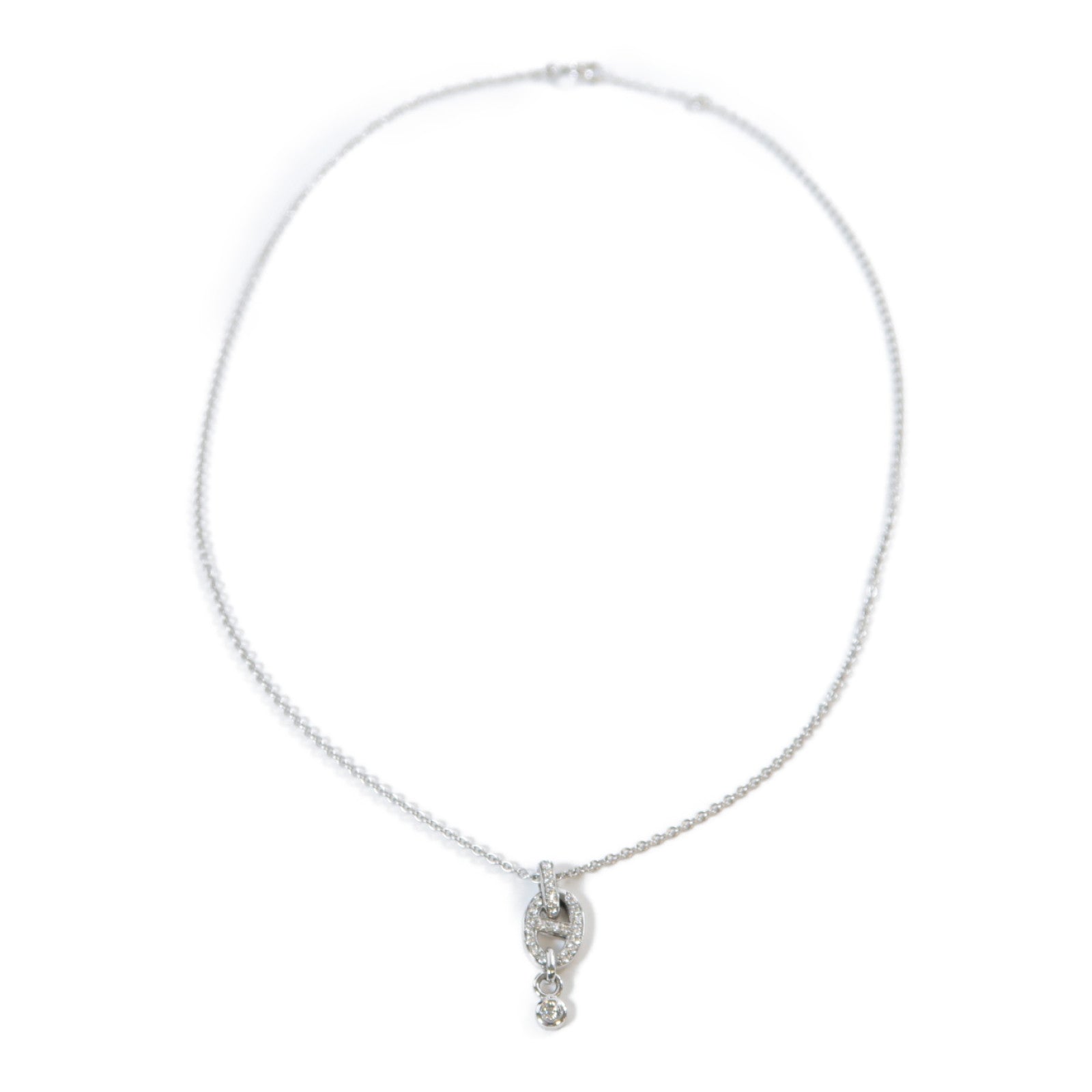 HERMES 【激減優惠】18K白金Farandole Pendant 0.18ct鑽石項鍊
