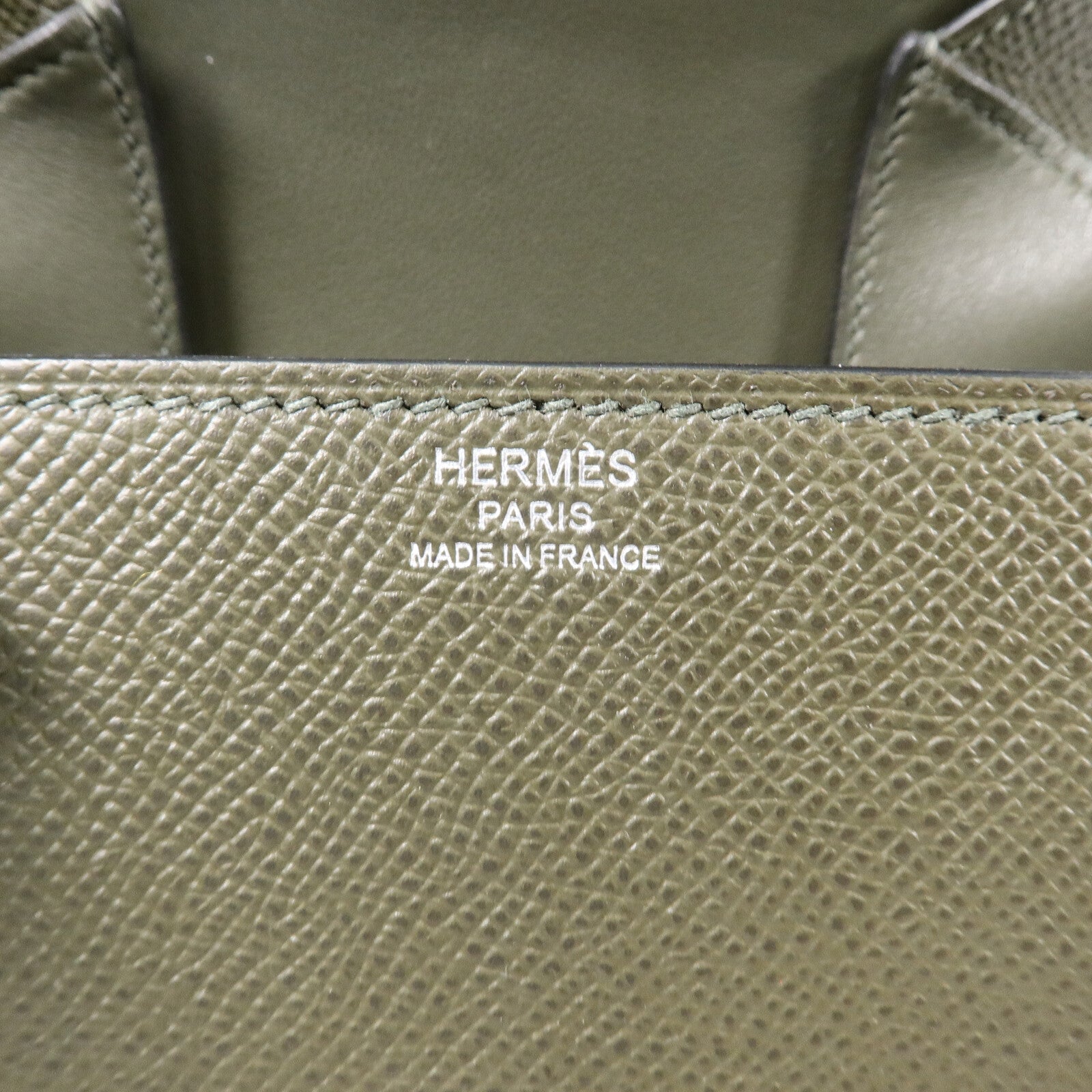HERMES Epsom皮革Della Cavalleria Mini肩背袋Vert de Gris
