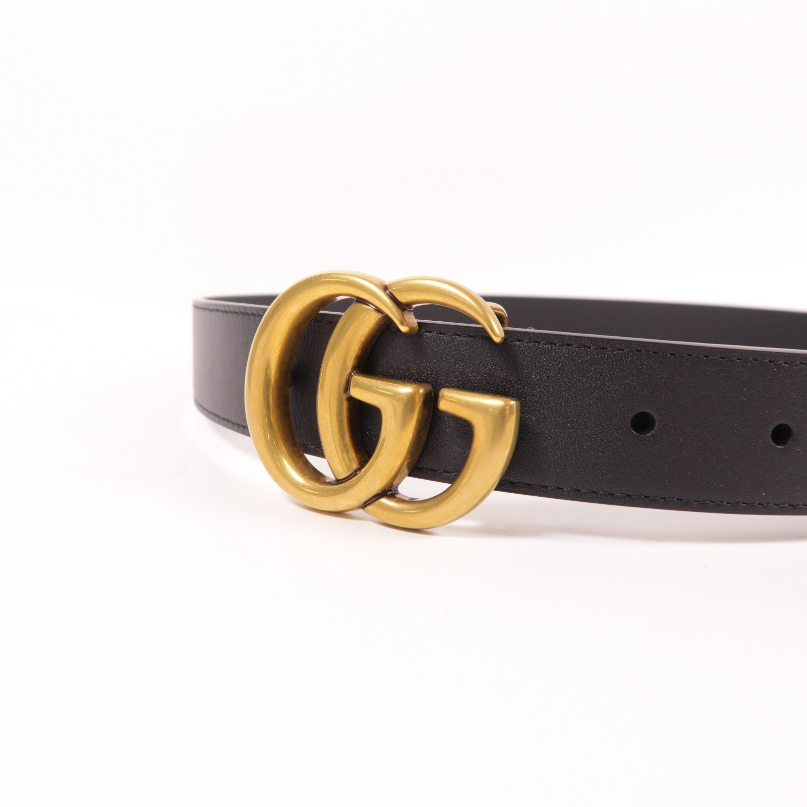 GUCCI 皮革GG Marmont Thin Belt皮帶