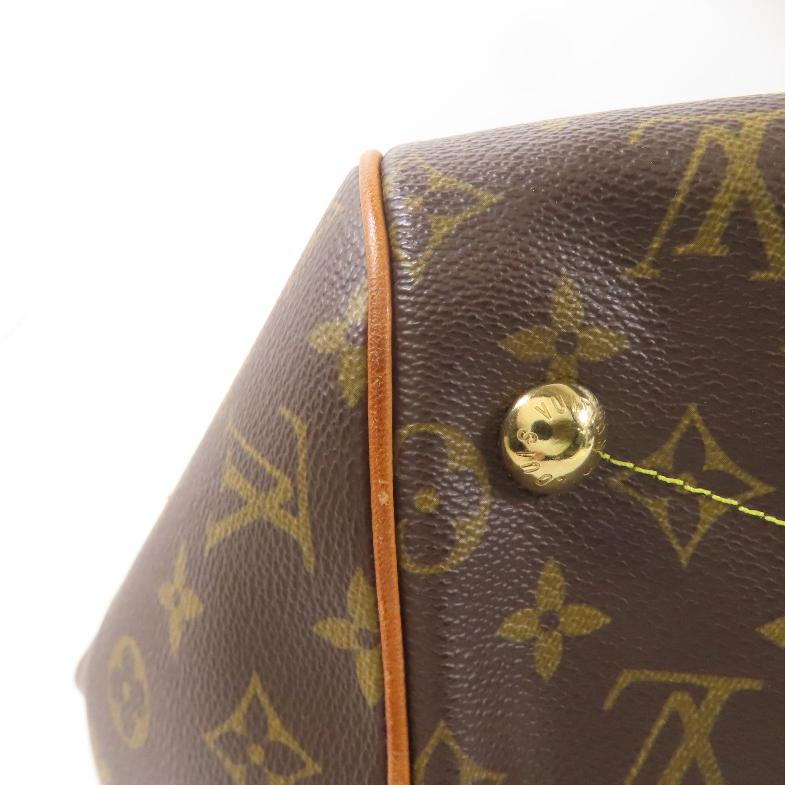 LOUIS VUITTON【激減優惠】 Monogram Tivoli GM金扣肩背袋棕色