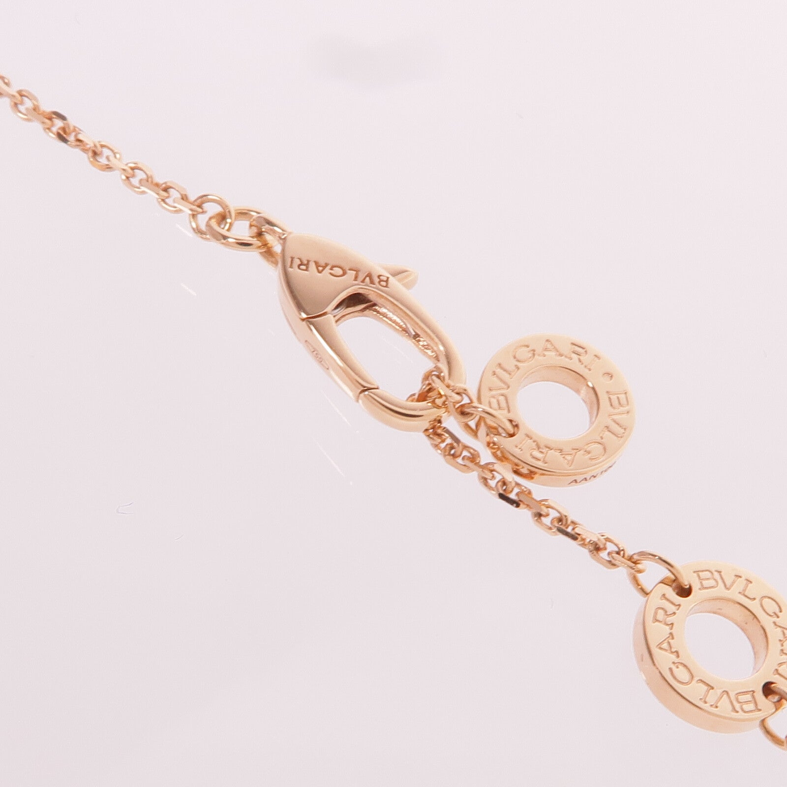 BVLGARI 18K玫瑰金Divas' Dream Necklace鑽石/珍珠母貝項鍊