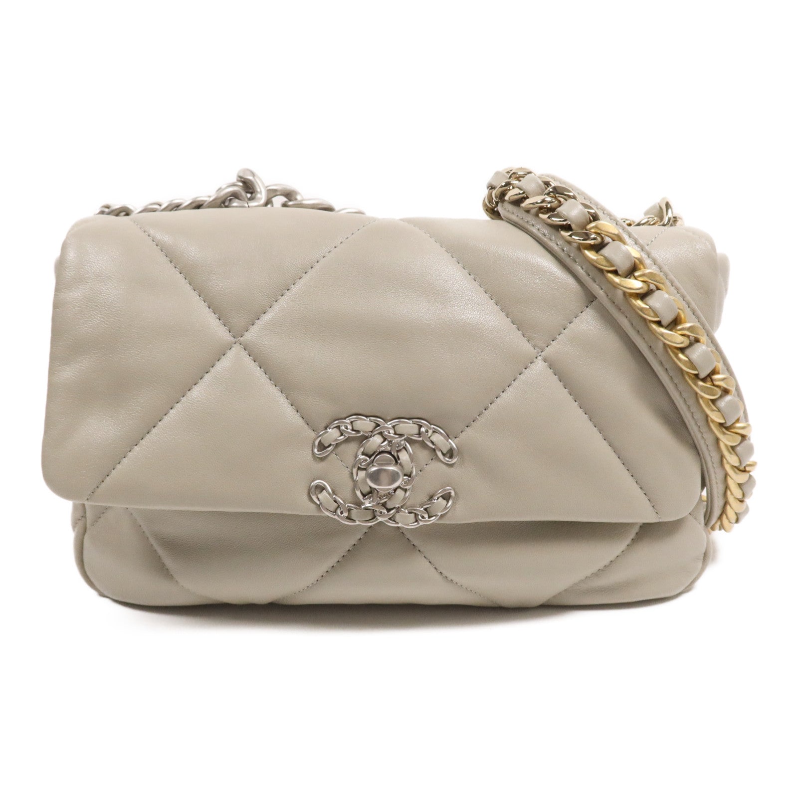 CHANEL 羊皮皮革Chanel 19手挽肩背兩用袋