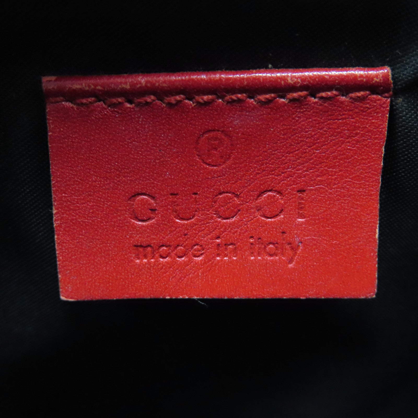 GUCCI 【激減優惠】帆布Hand Bag銀扣手挽袋紅色