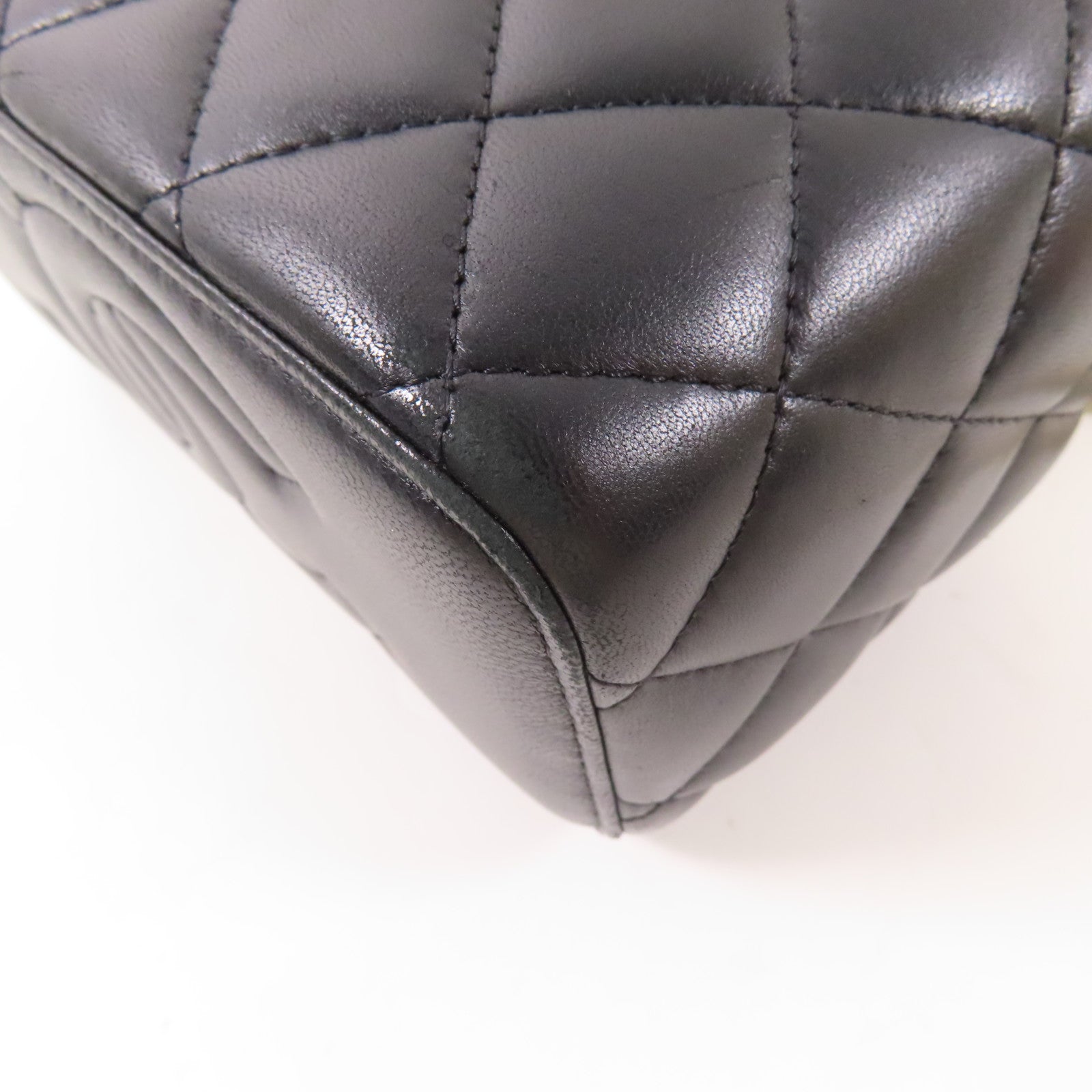 CHANEL 羊皮皮革Vanity Case金扣鏈帶肩背袋