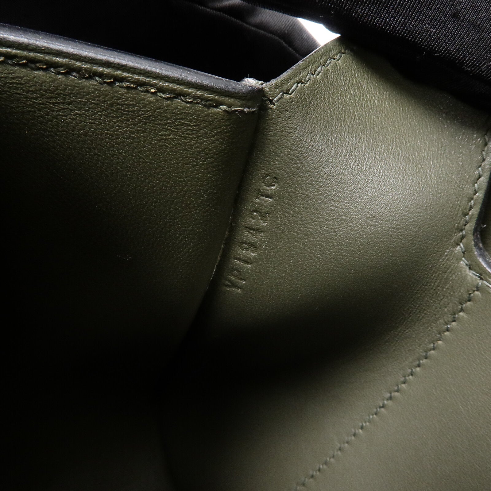 HERMES Epsom皮革Della Cavalleria Mini肩背袋Vert de Gris