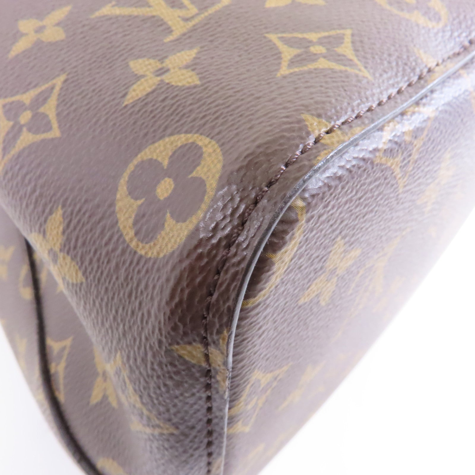 LOUIS VUITTON Monogram Neo Noe MM金扣肩背袋啡色/粉紅色
