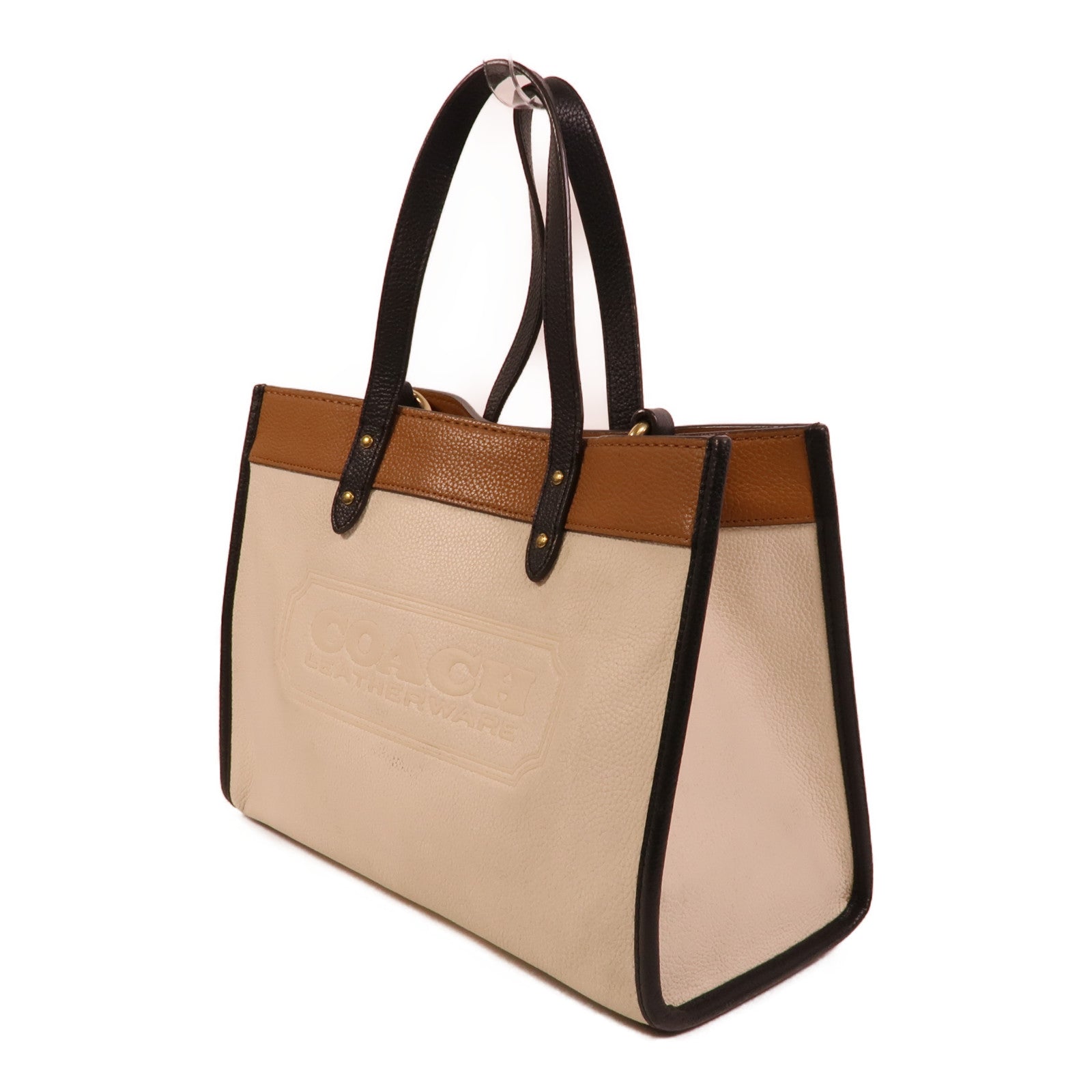 COACH 牛皮皮革Field Tote 30手挽肩背兩用袋
