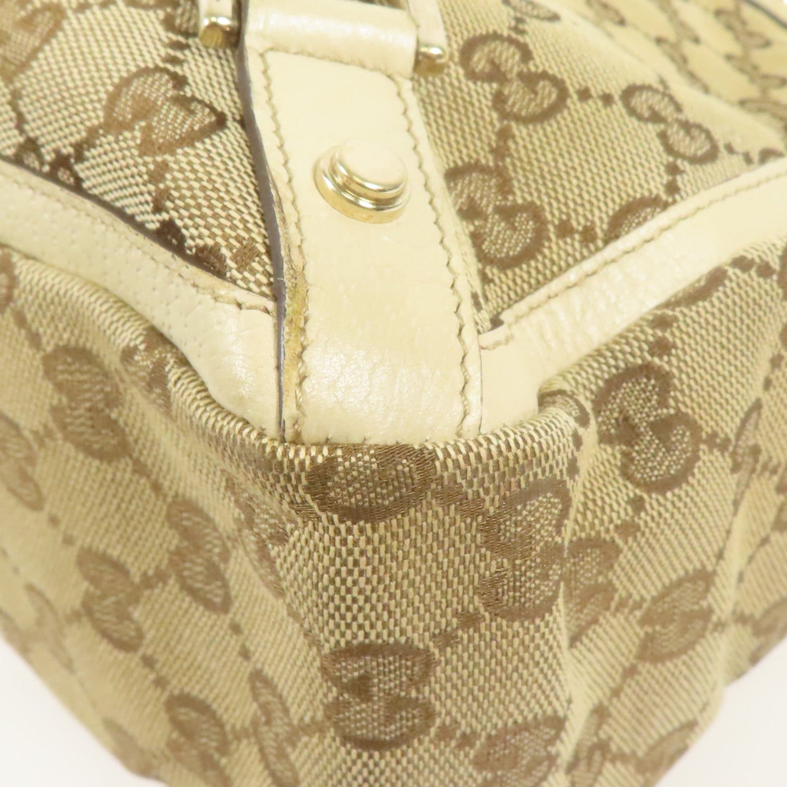 GUCCI 帆布Hand Bag金扣手挽袋