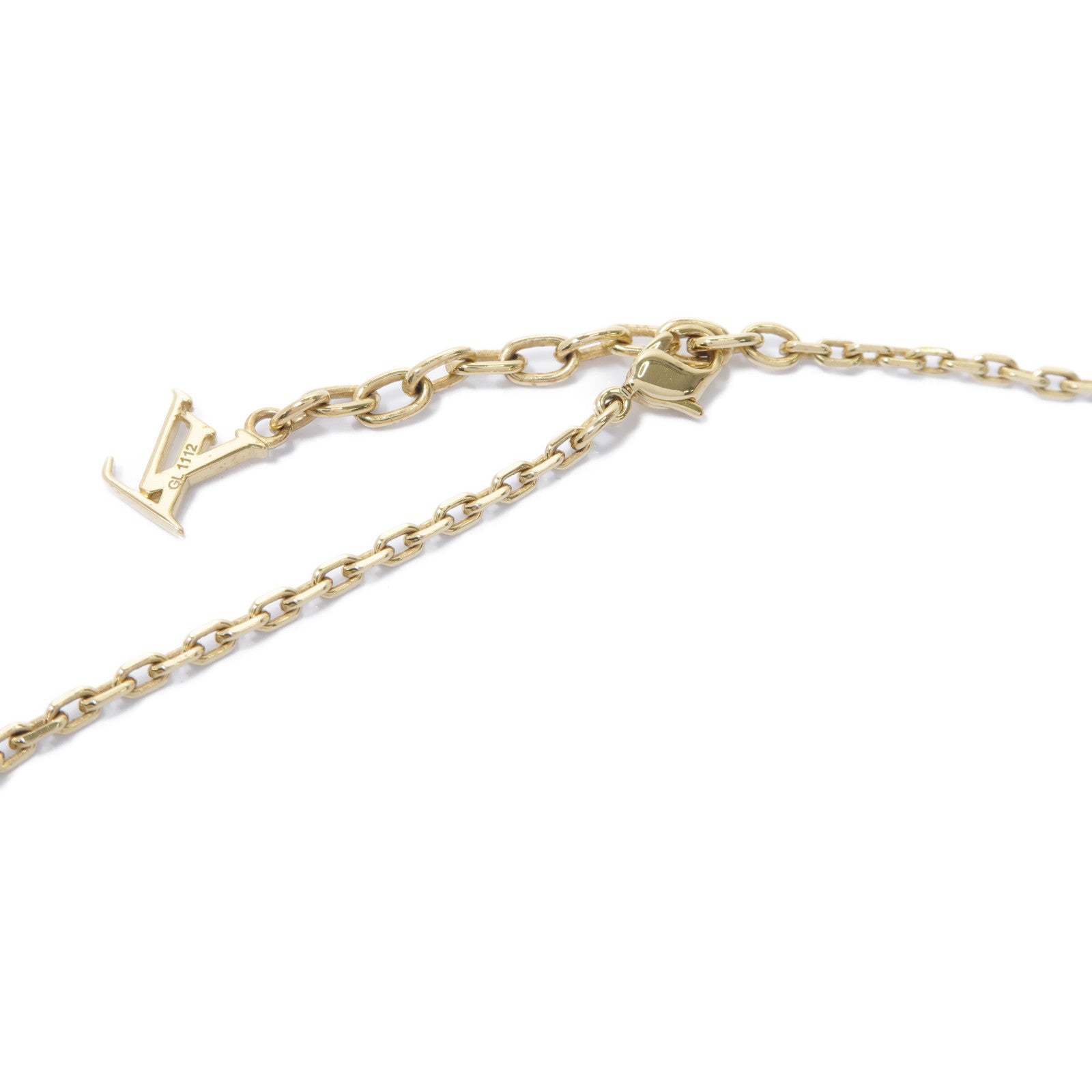 LOUIS VUITTON PVC/金屬LV Necklace項鍊金色/藍色
