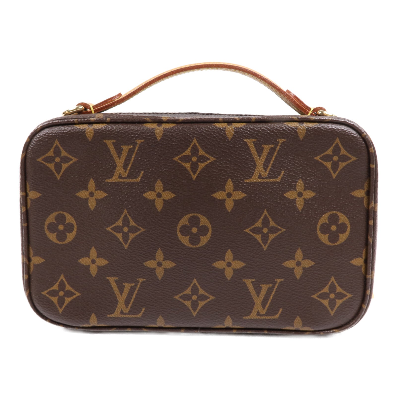 LOUIS VUITTON Monogram Utility金扣手挽肩背兩用袋棕色