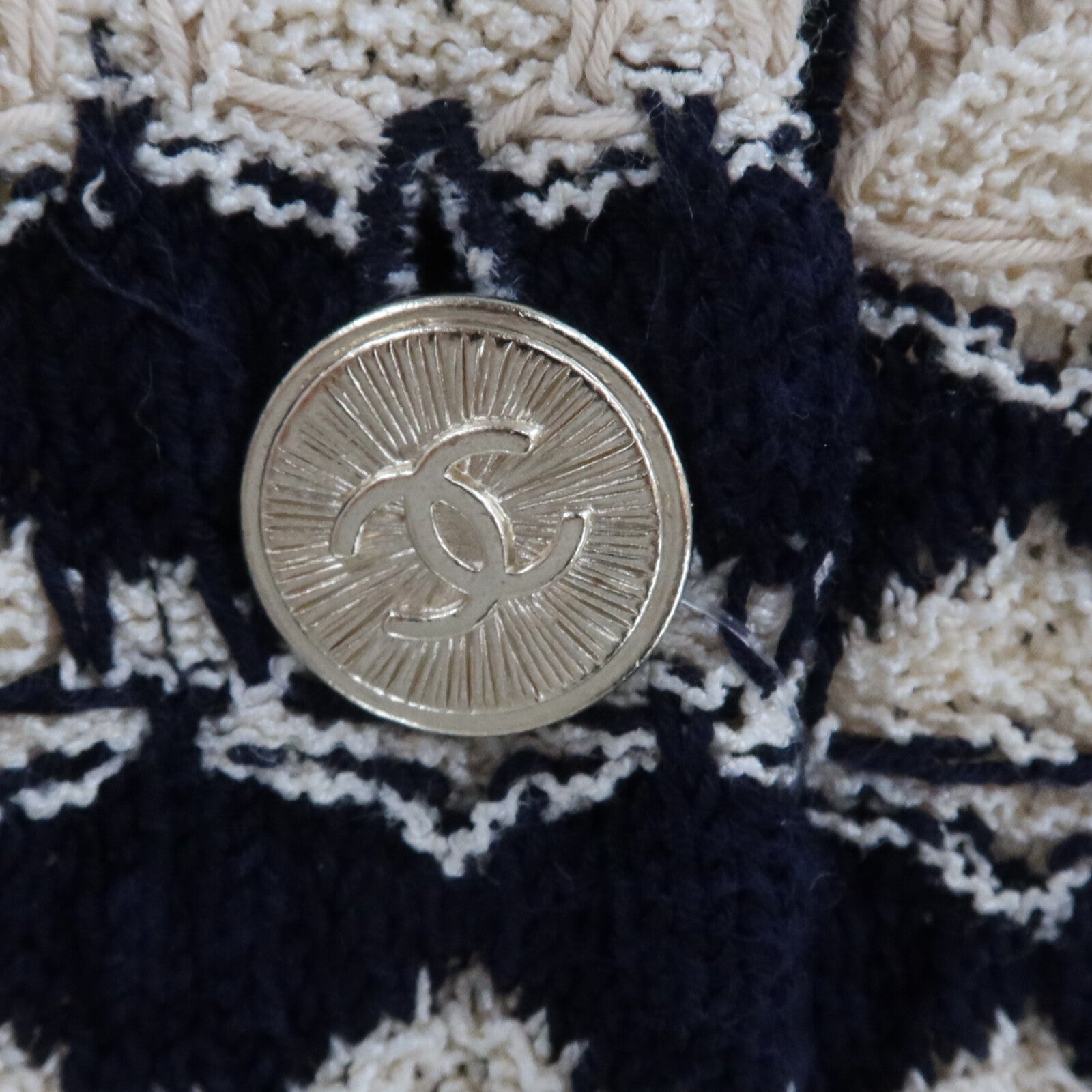 CHANEL Rayon/Cotton/Silk Cardigan針織