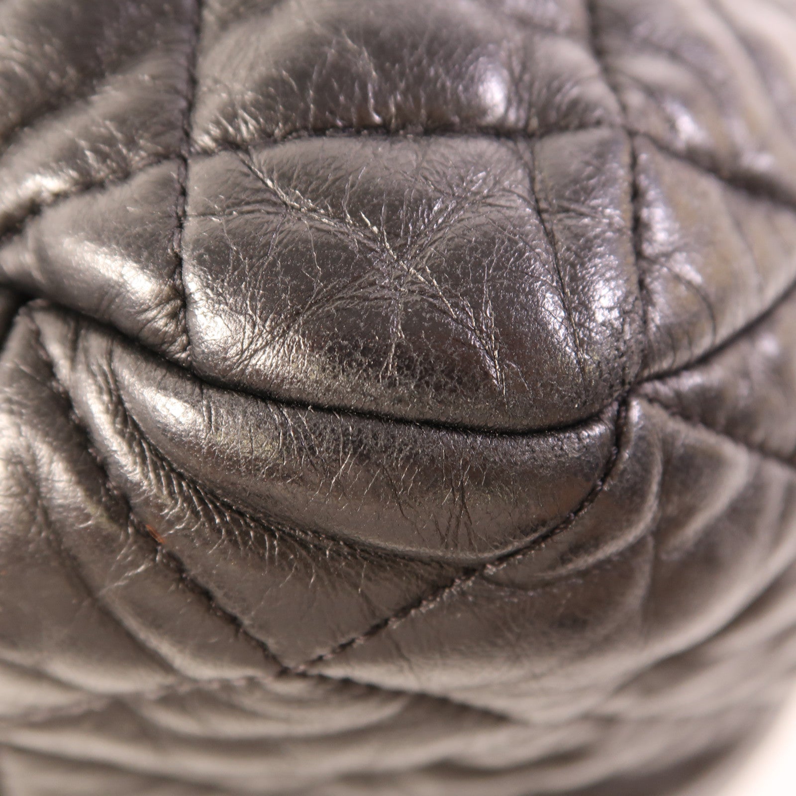 CHANEL 牛皮皮革CoCo Cocoon銀扣手挽袋