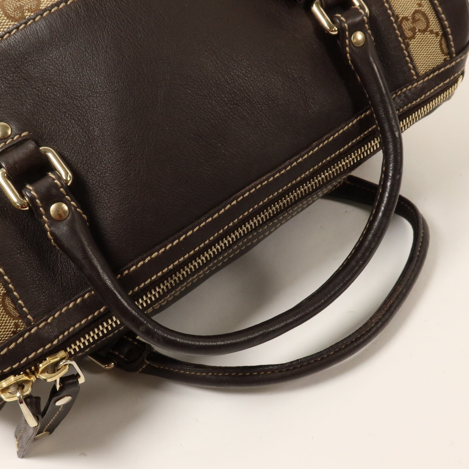GUCCI 帆布Trophy Boston Bag手挽袋
