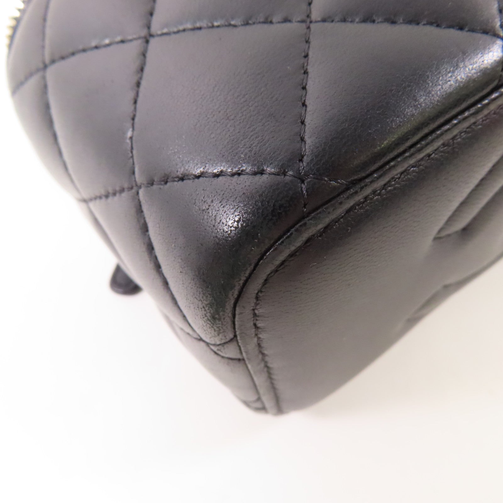 CHANEL 羊皮皮革Vanity Case金扣鏈帶肩背袋