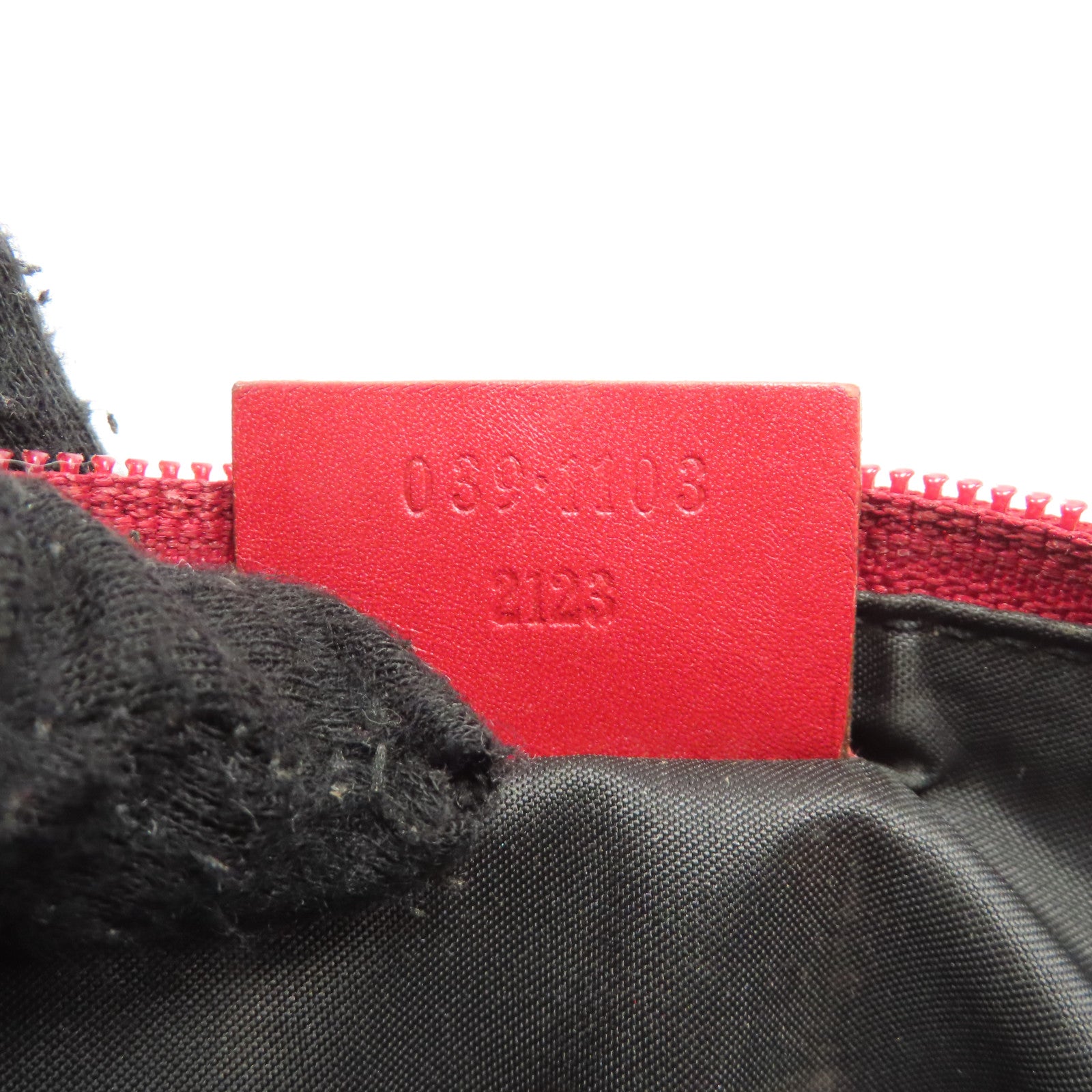 GUCCI 【激減優惠】帆布Hand Bag銀扣手挽袋紅色