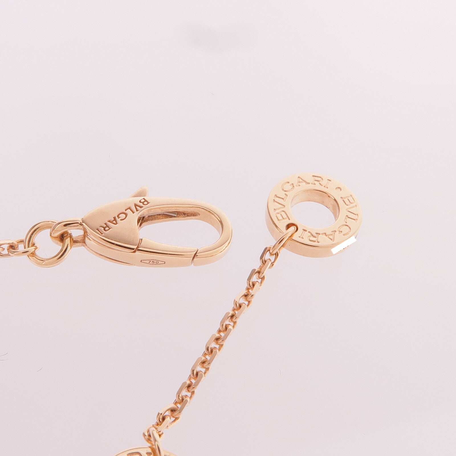 BVLGARI 18K玫瑰金Divas' Dream Necklace鑽石/珍珠母貝項鍊