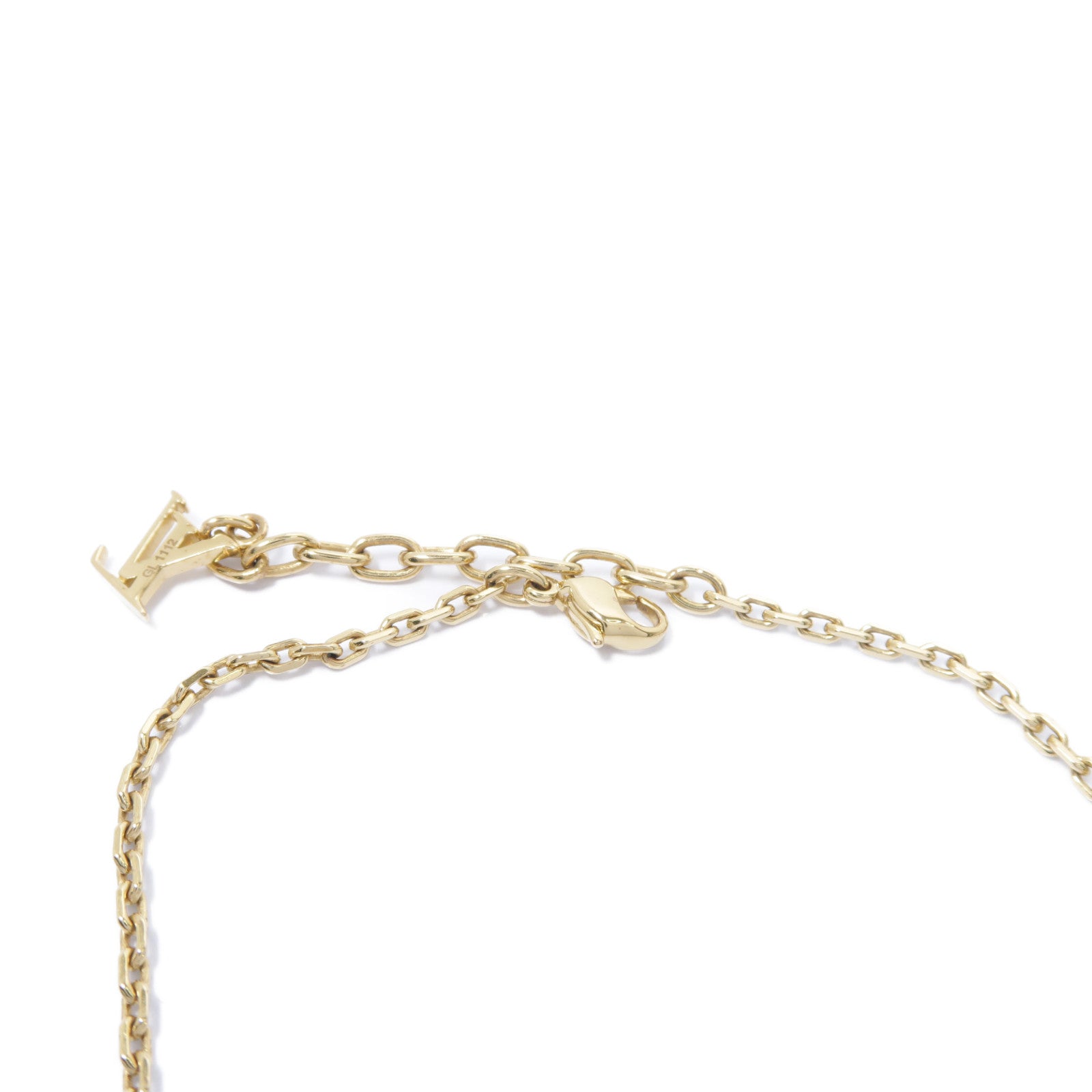 LOUIS VUITTON PVC/金屬LV Necklace項鍊金色/藍色