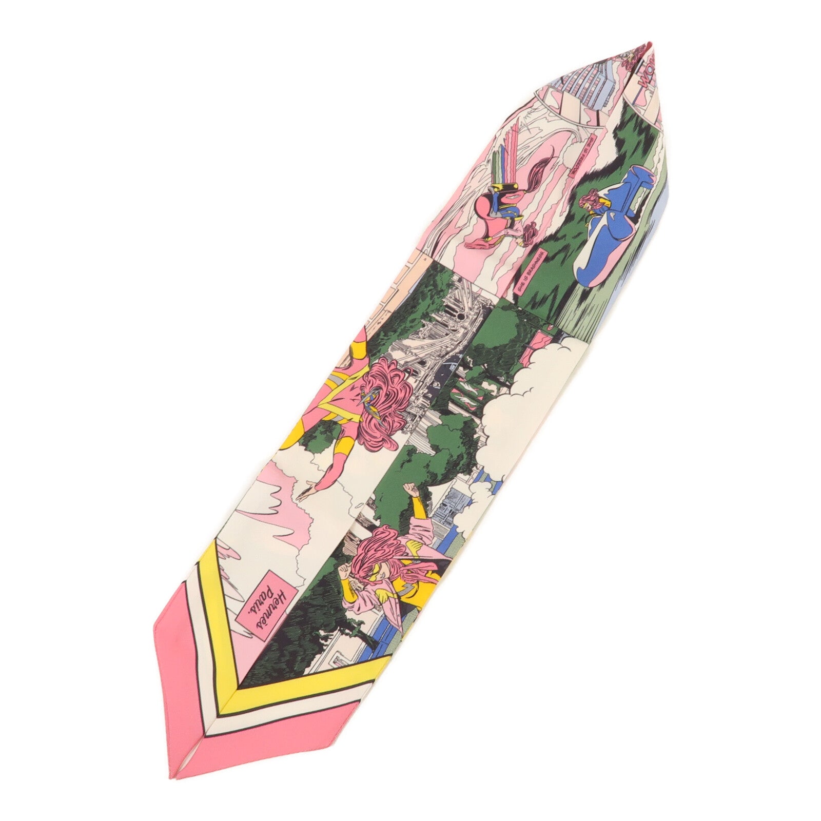 HERMES 絲質Twilly絲巾