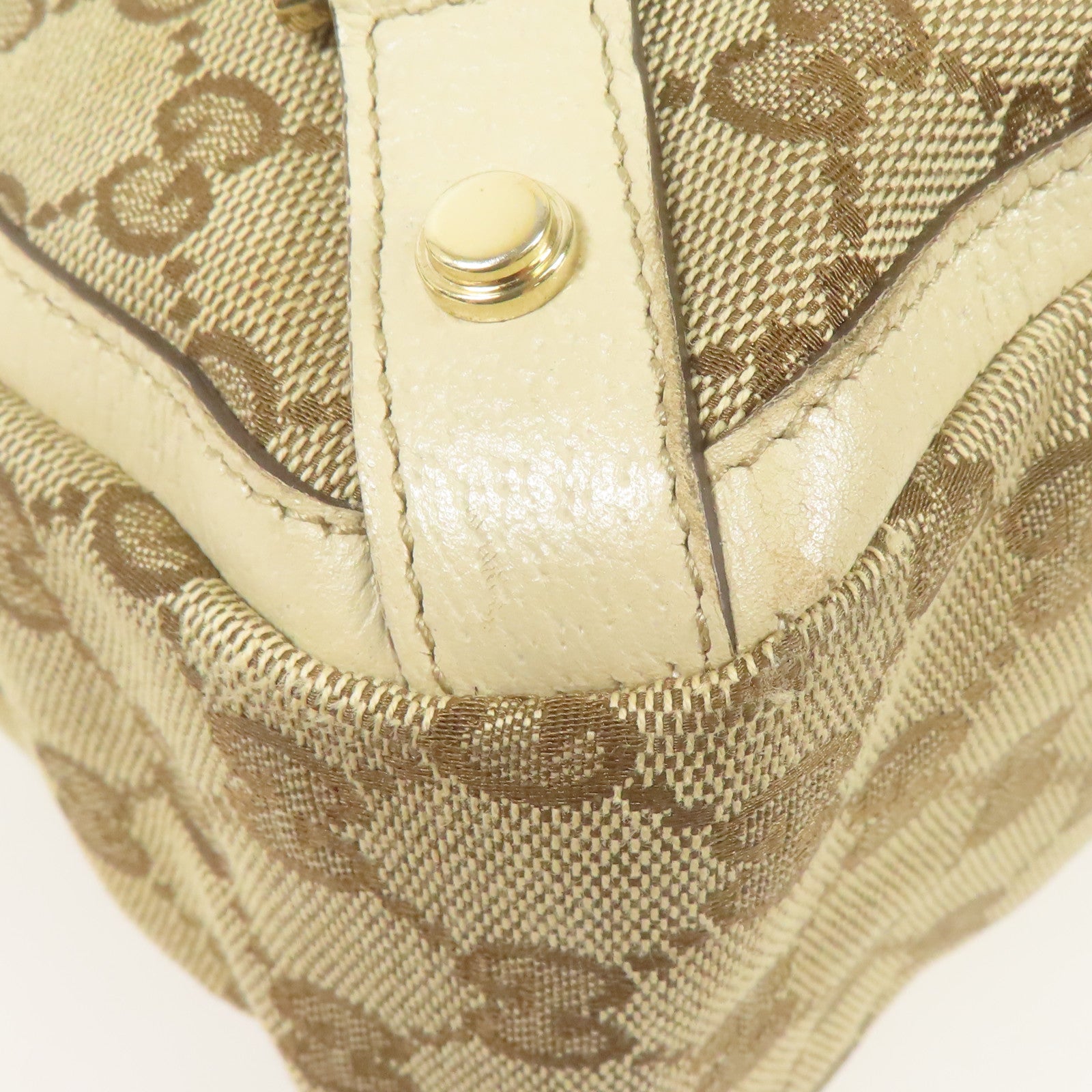 GUCCI 帆布Hand Bag金扣手挽袋