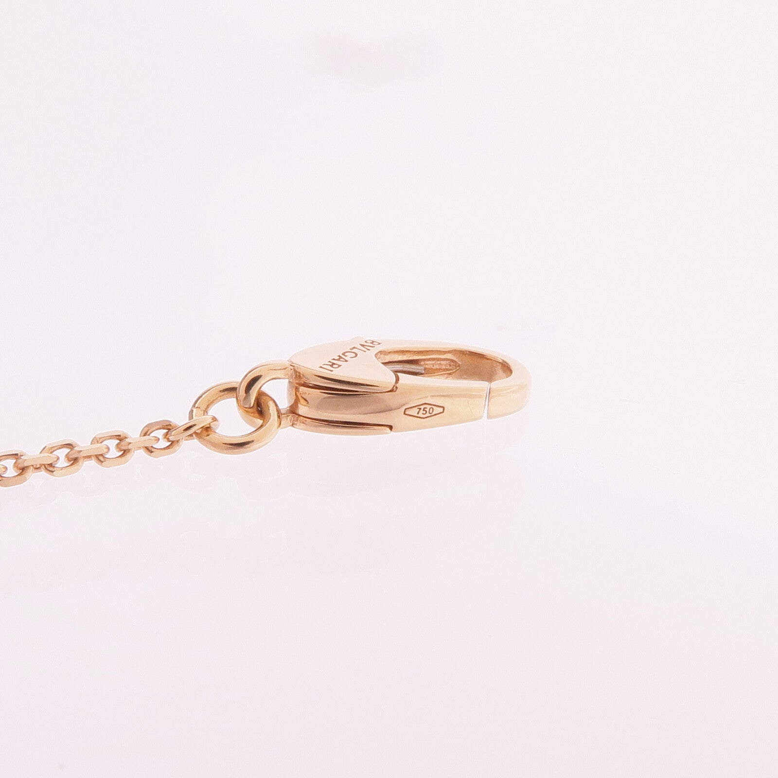 BVLGARI 18K玫瑰金Divas' Dream Necklace鑽石/珍珠母貝項鍊