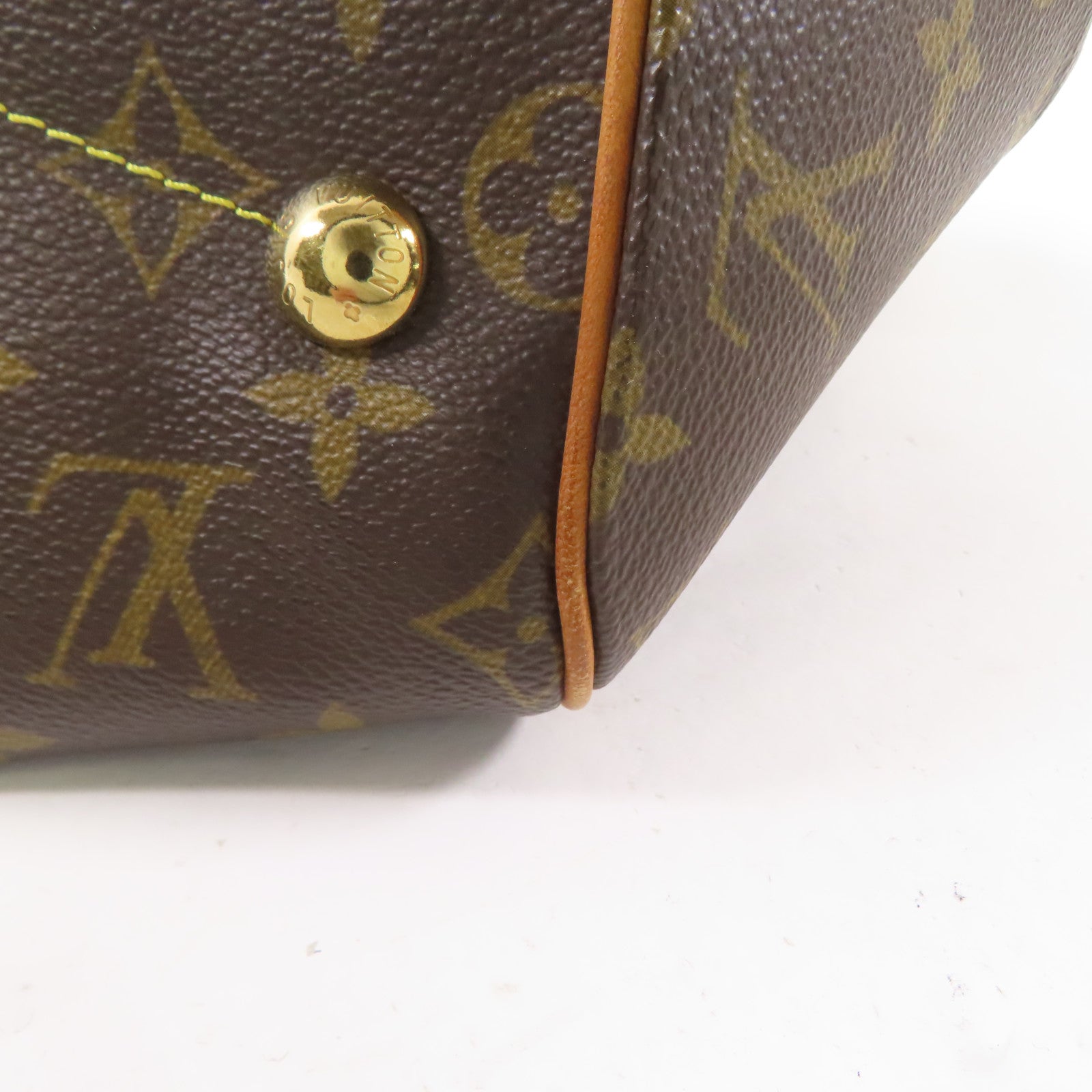 LOUIS VUITTON【激減優惠】 Monogram Tivoli GM金扣肩背袋棕色