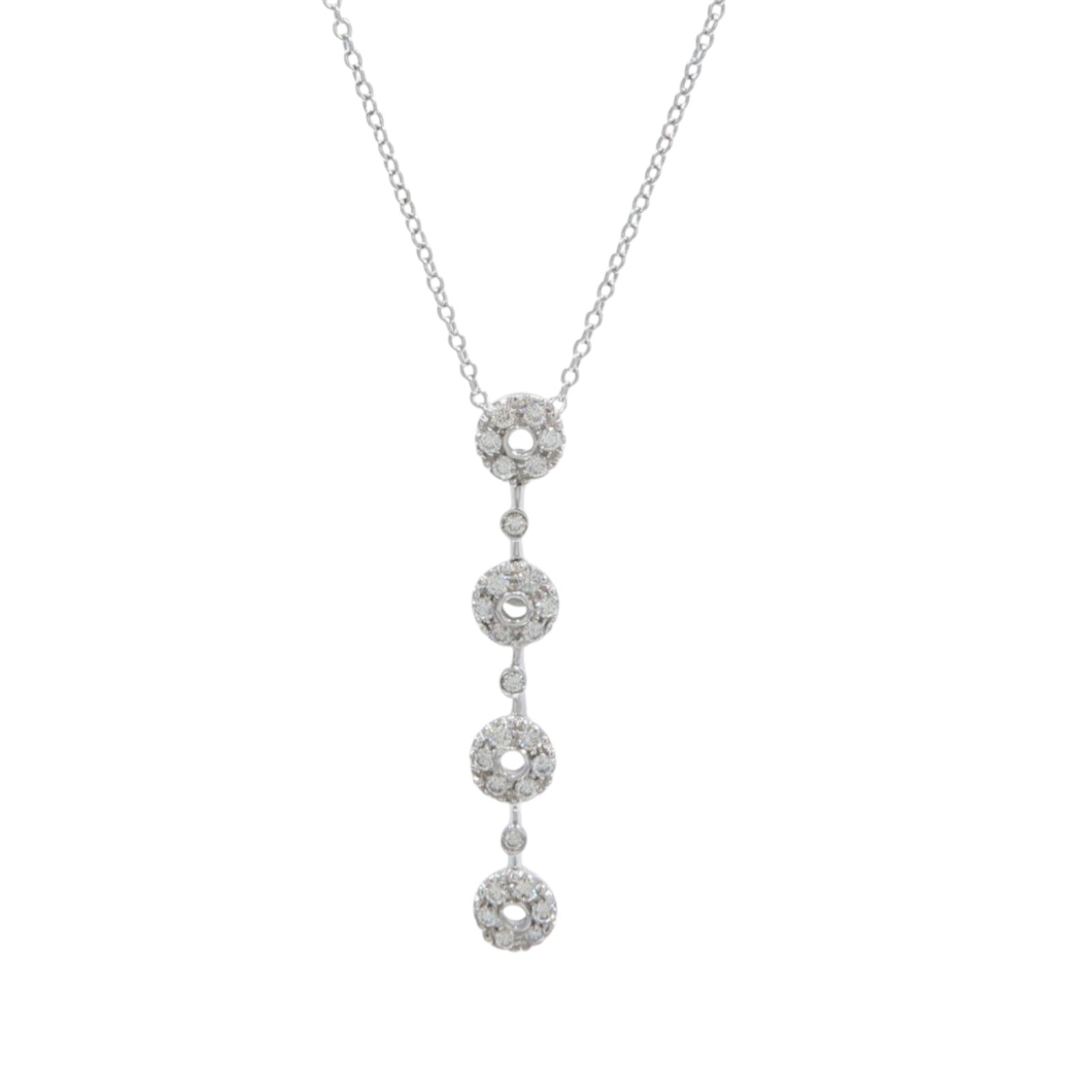 JEWELRY 18K白金Diamond Necklace鑽石項鍊