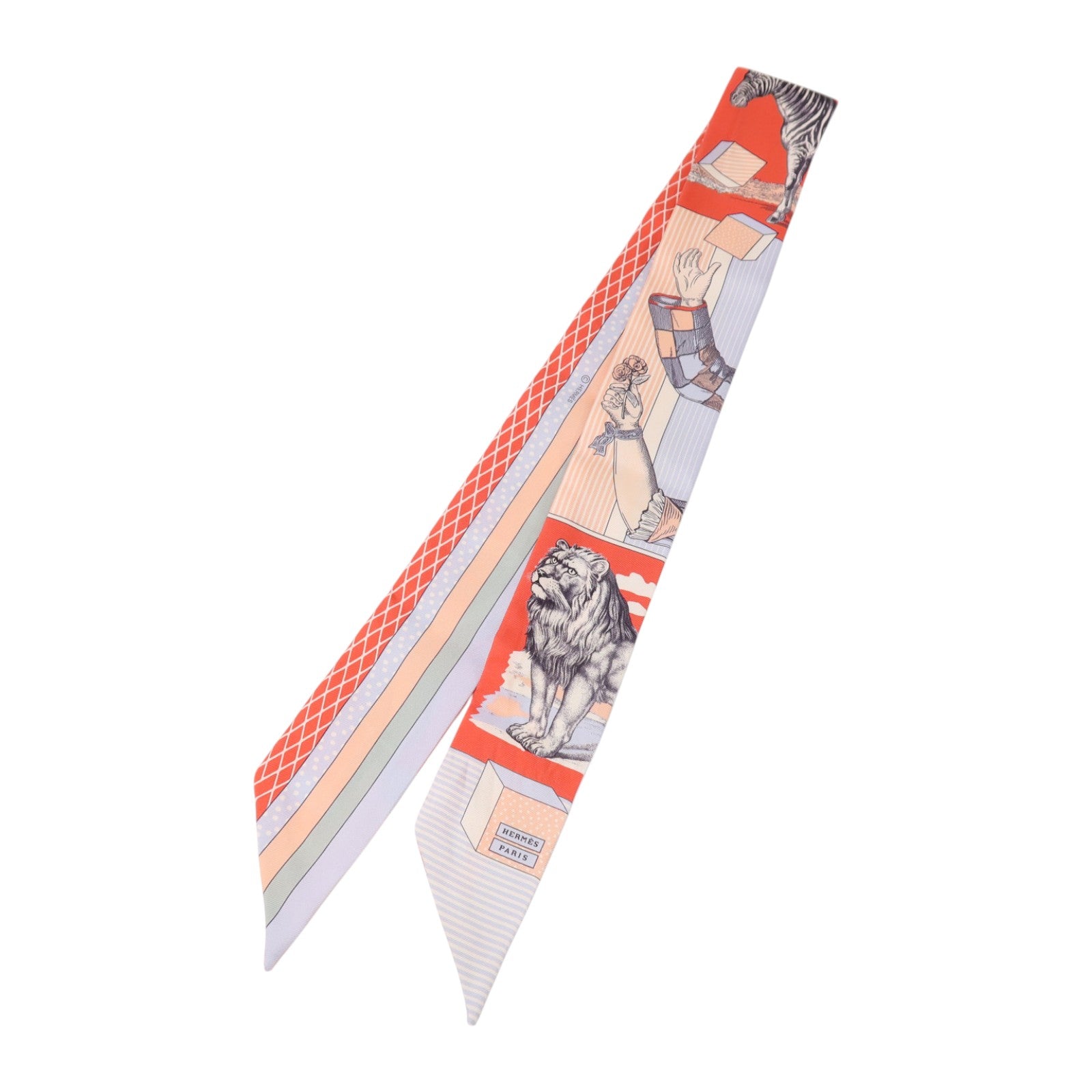 HERMES 絲質Twilly絲巾