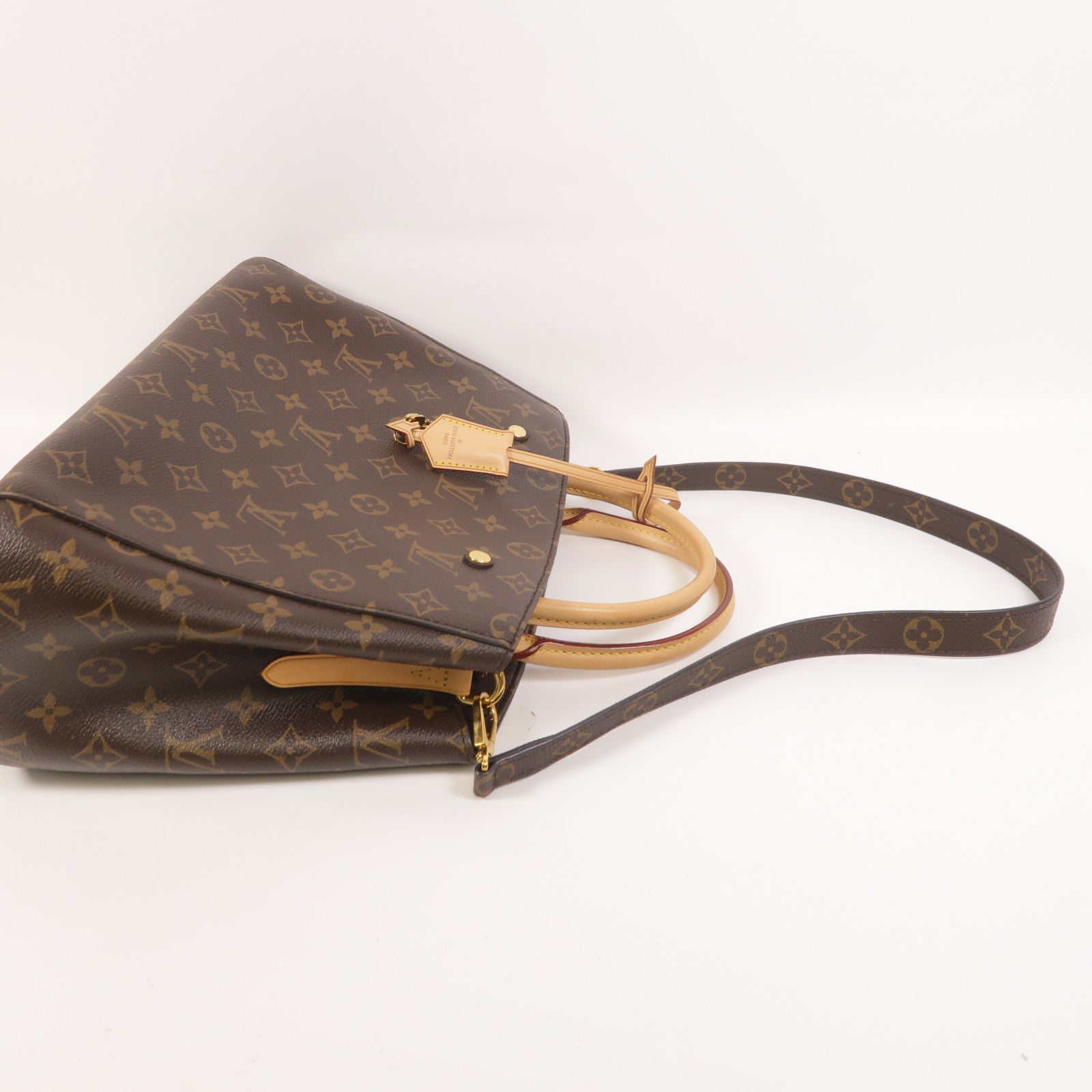 LOUIS VUITTON Monogram Montaigne MM手挽肩背兩用袋