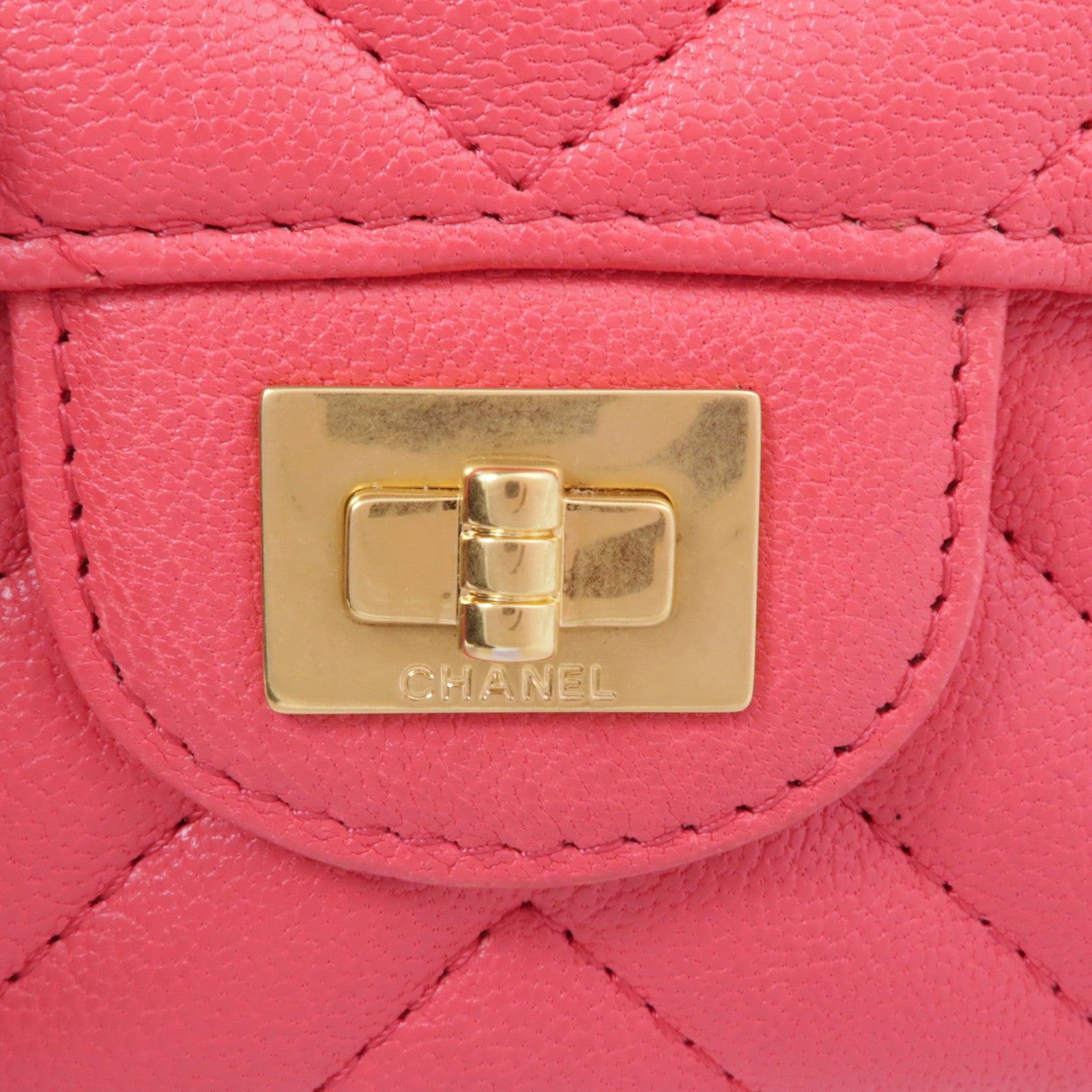 CHANEL 牛皮皮革2.55 Card Case金扣卡片套