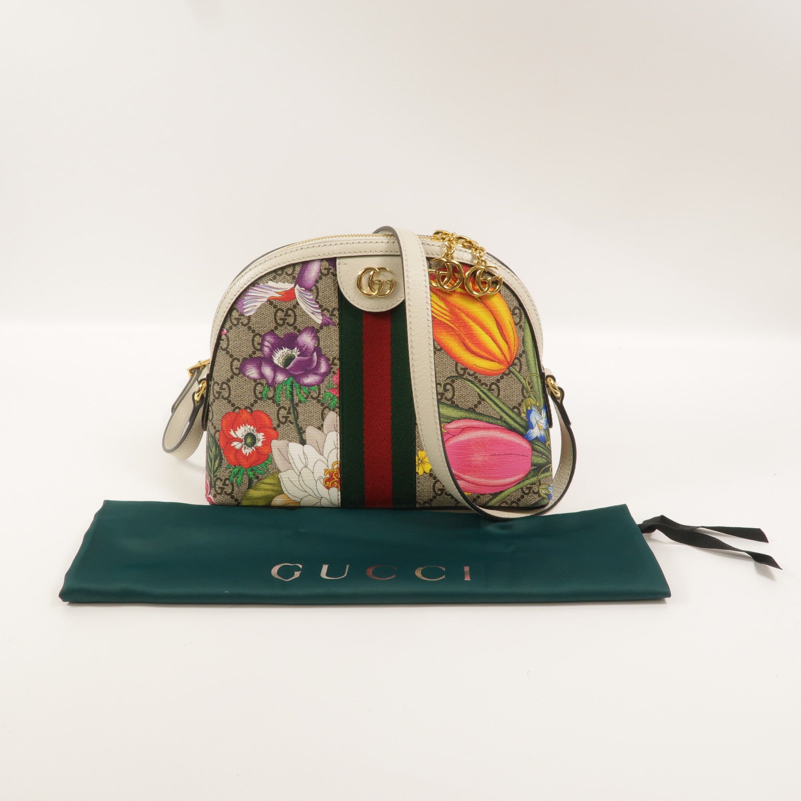 GUCCI 塗層帆布Ophidia GG肩背袋