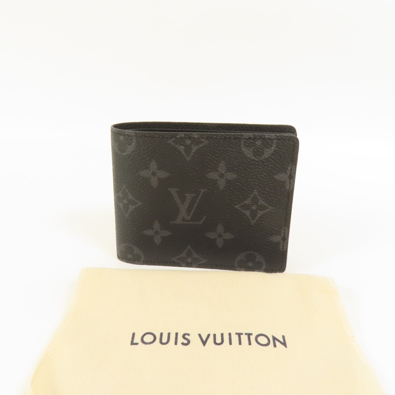 LOUIS VUITTON Monogram Eclipse Multiple錢包