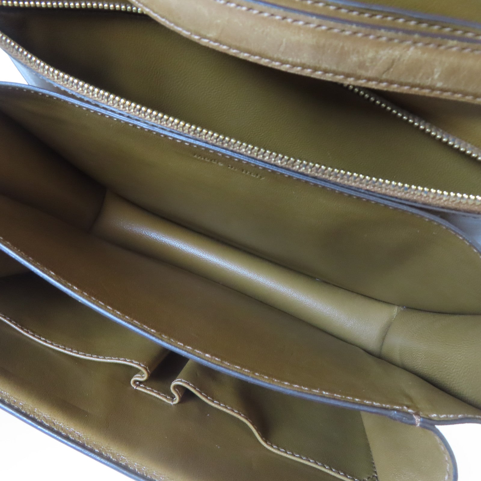 CELINE 牛皮皮革Box Shoulder Bag金扣肩背袋啡色