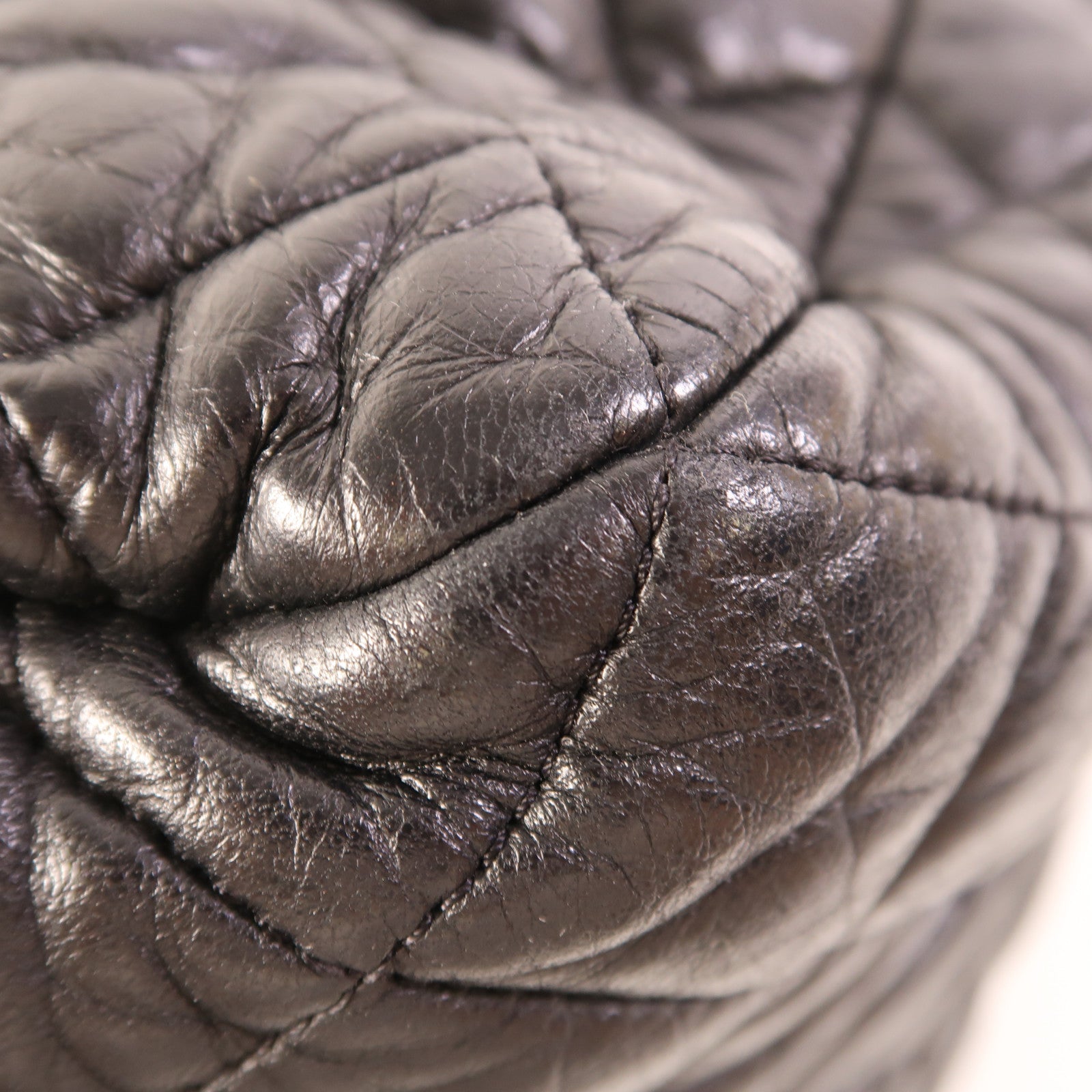 CHANEL 牛皮皮革CoCo Cocoon銀扣手挽袋