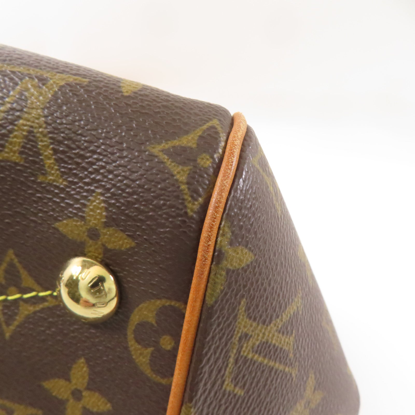 LOUIS VUITTON【激減優惠】 Monogram Tivoli GM金扣肩背袋棕色