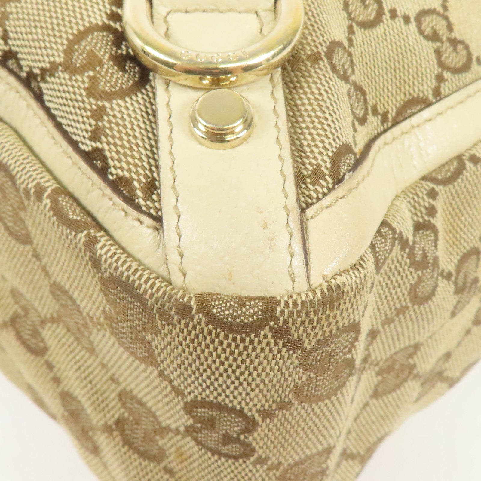 GUCCI 帆布Hand Bag金扣手挽袋