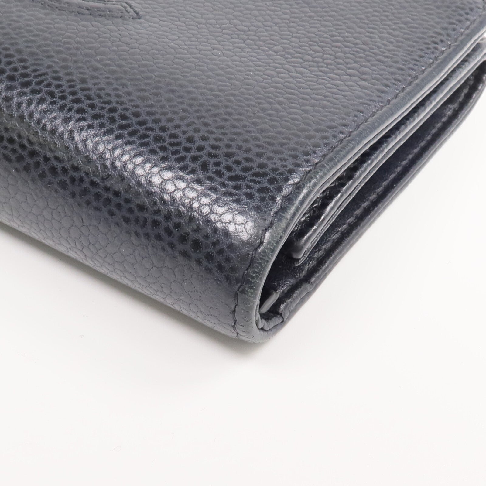 CHANEL 牛皮皮革Wallet金扣錢包
