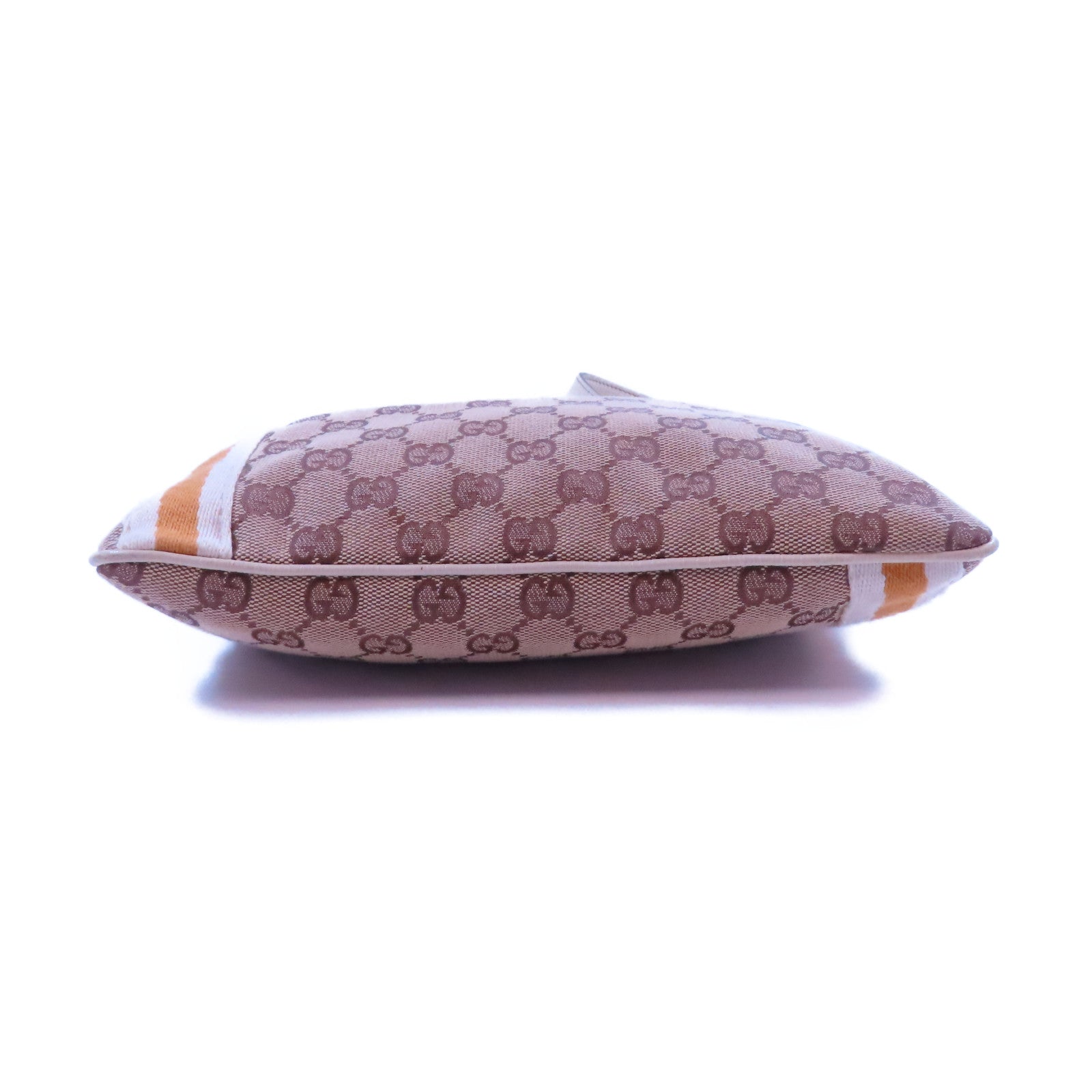 GUCCI 帆布Shoulder Bag金扣肩背袋米色