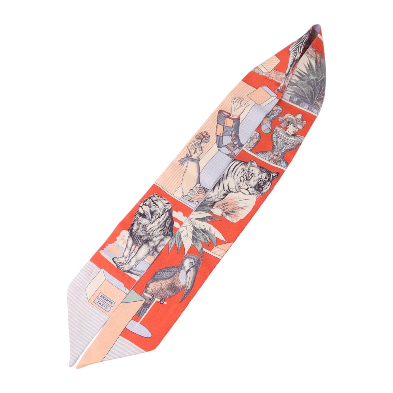 HERMES 絲質Twilly絲巾