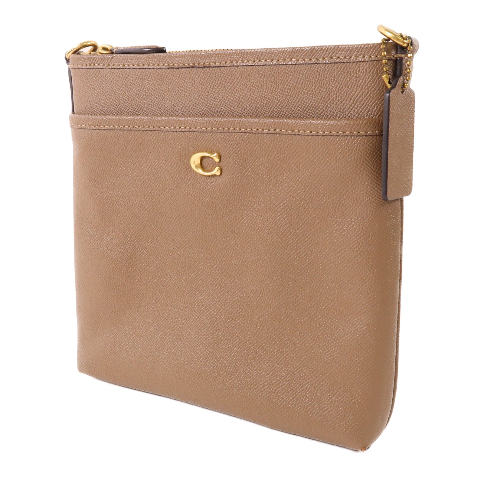 COACH 皮革Shoulder Bag金扣肩背袋