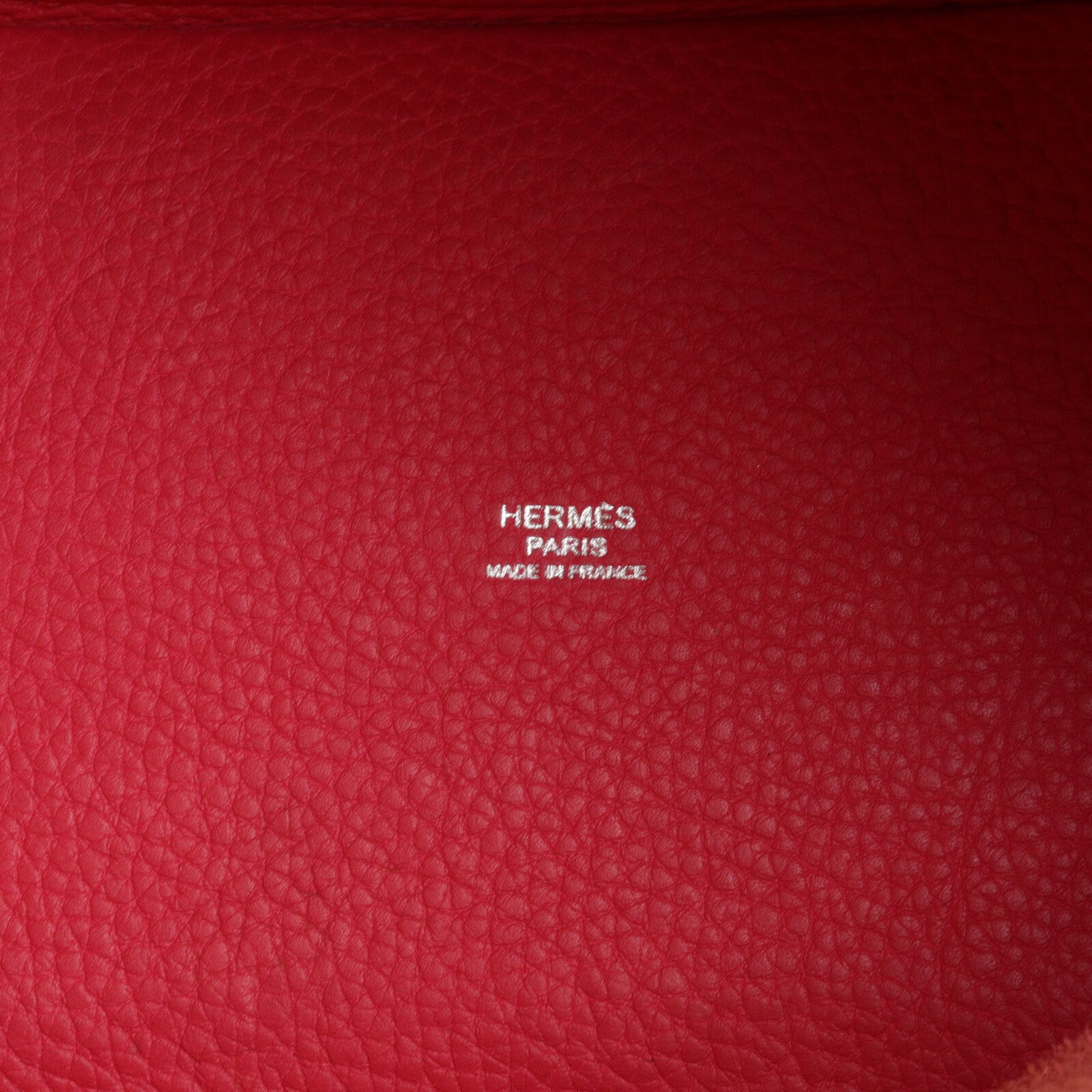 HERMES Clemence皮革Picotin PM手挽袋Rose Extreme