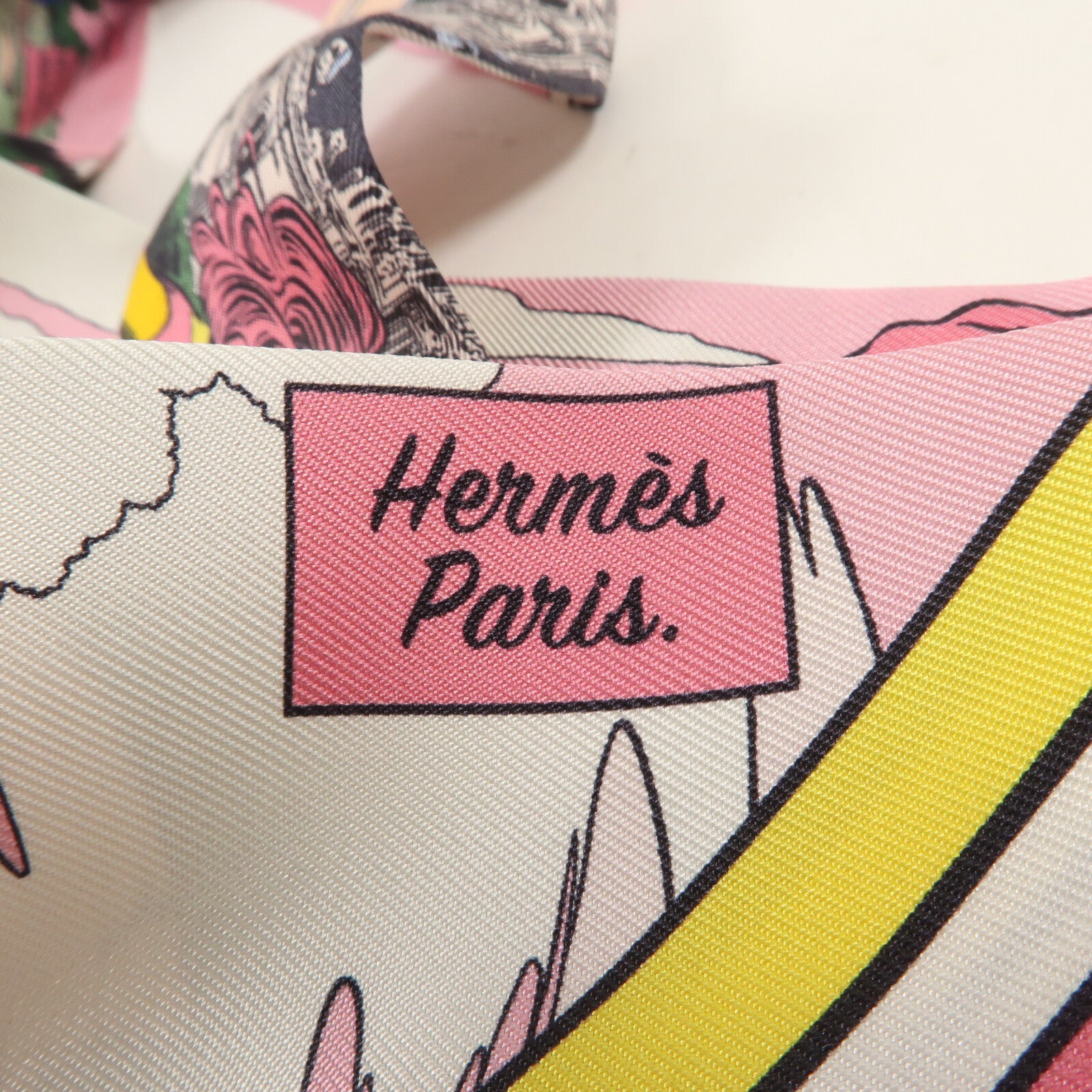 HERMES 絲質Twilly絲巾