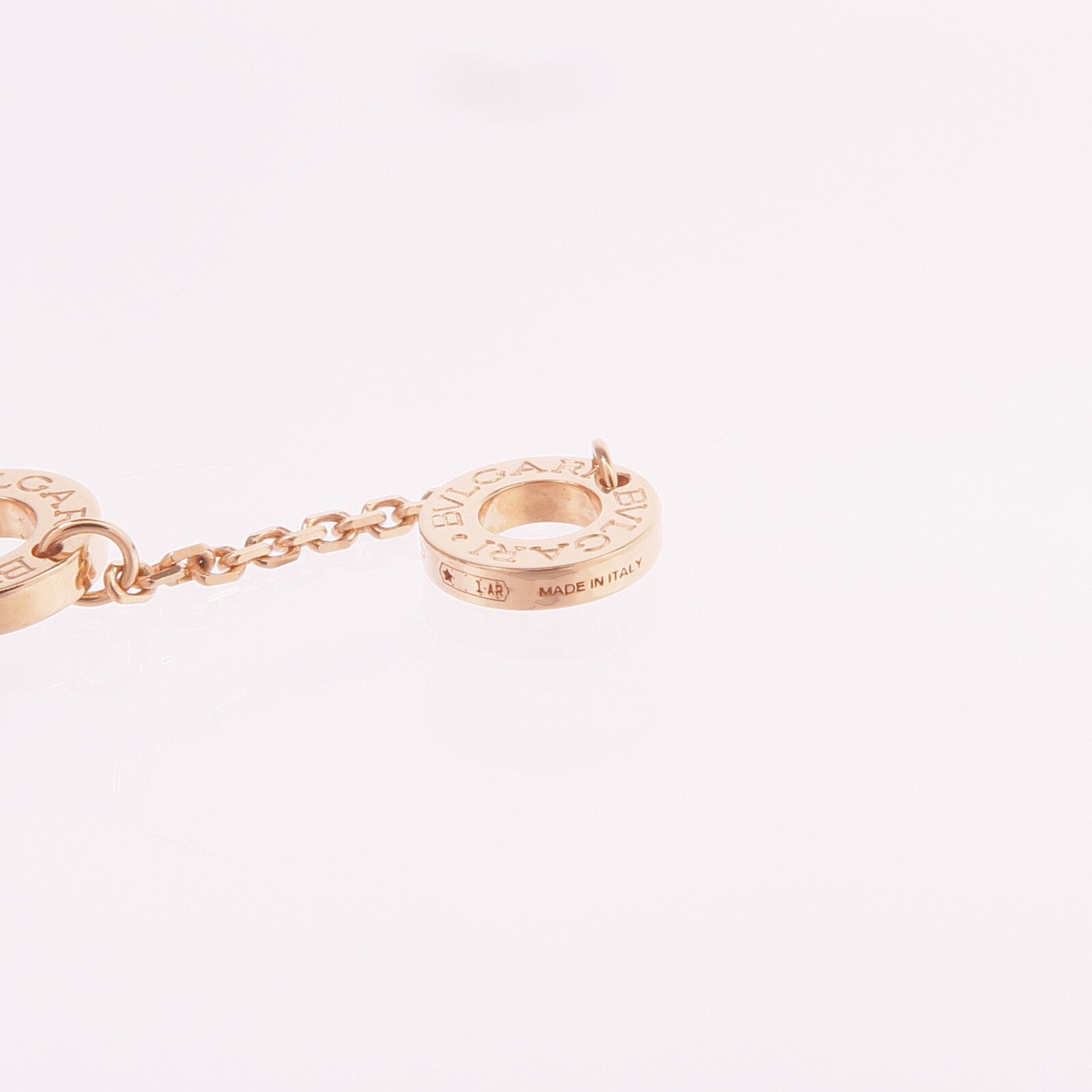 BVLGARI 18K玫瑰金Divas' Dream Necklace鑽石/珍珠母貝項鍊